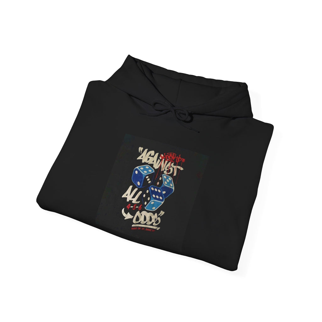 Against All Odds Hoodie — Vintage Dice Graphic Pullover