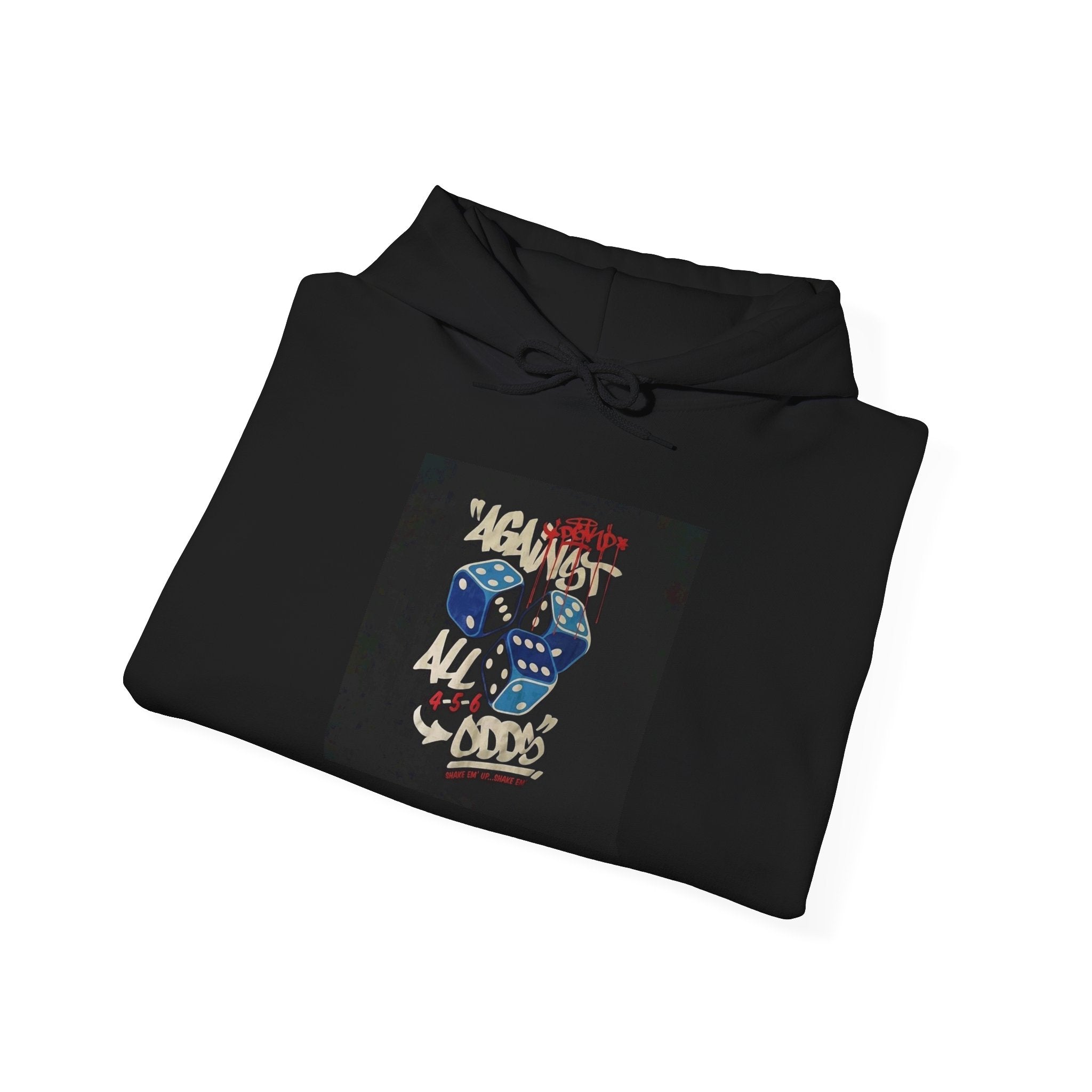 Against All Odds Hoodie — Vintage Dice Graphic Pullover