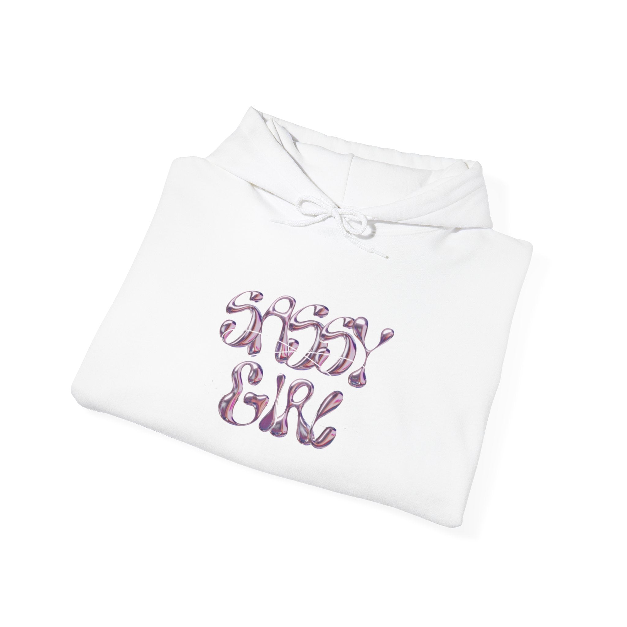 Hoodie — "Shady Girl" Retro Pink Marble Graphic Hoodie
