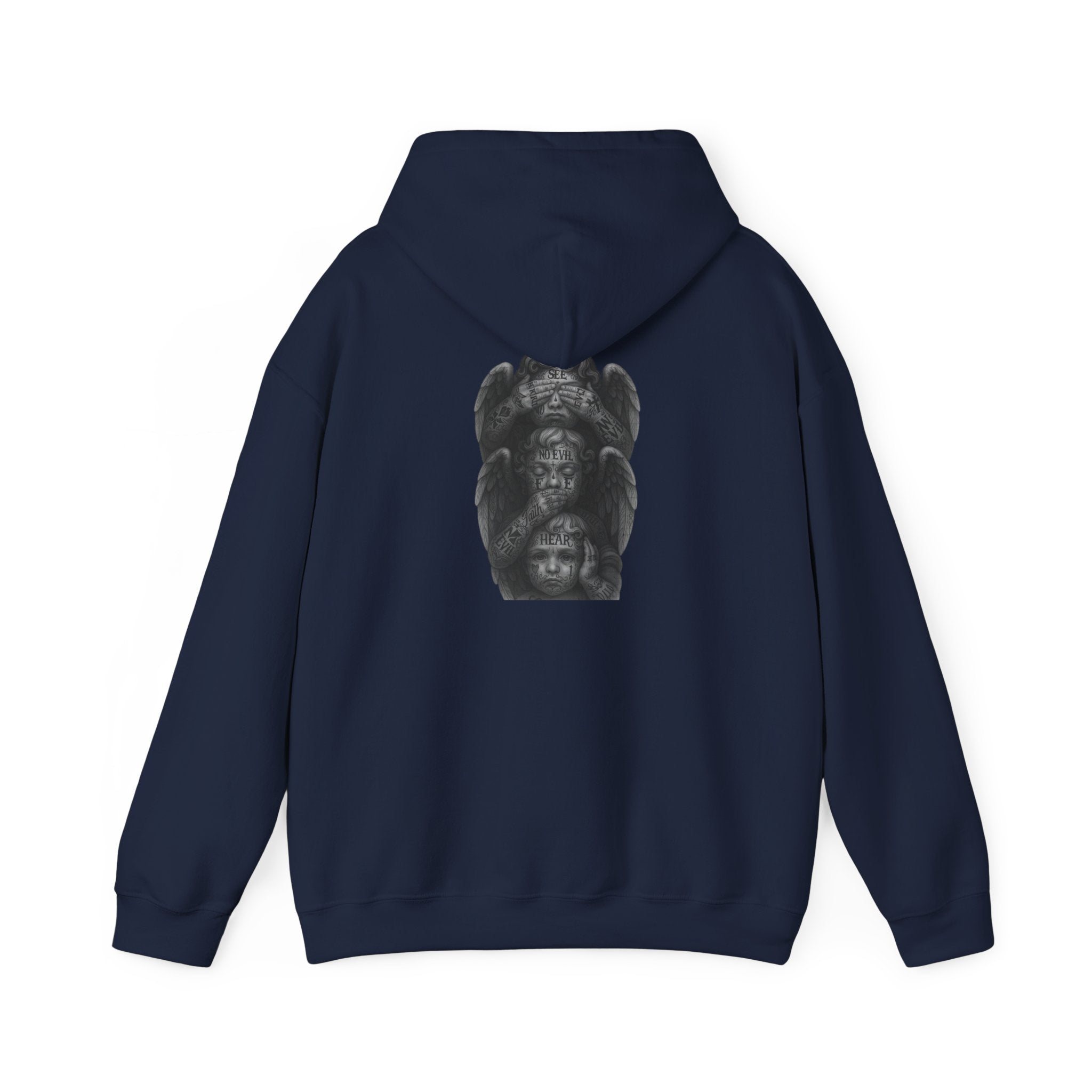 Statue Headstack Hoodie — Gothic Sculpture Art Pullover