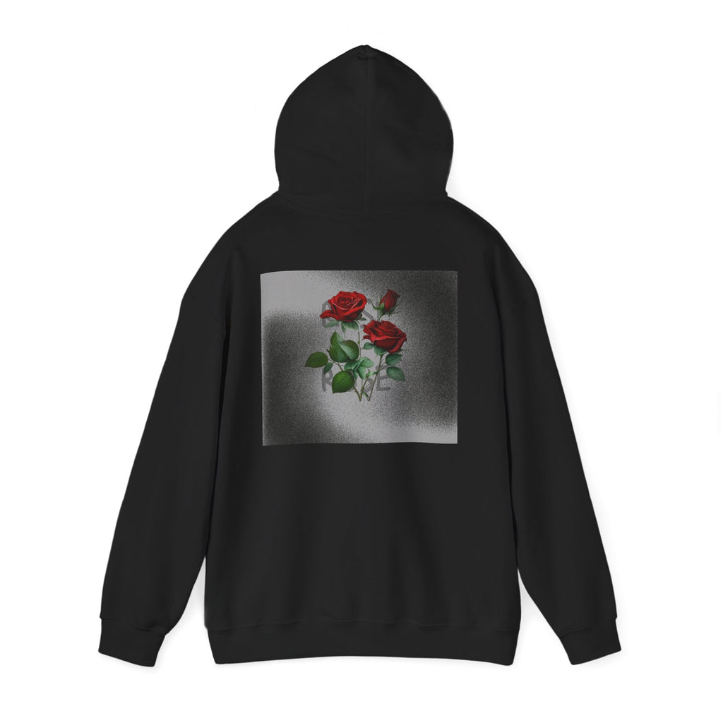 Rose Bloom Hoodie — Vintage Red Roses Graphic Pullover