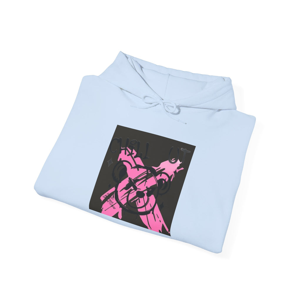 Crossed Guns Hoodie – Pink Retro Graphic Hooded Sweatshirt