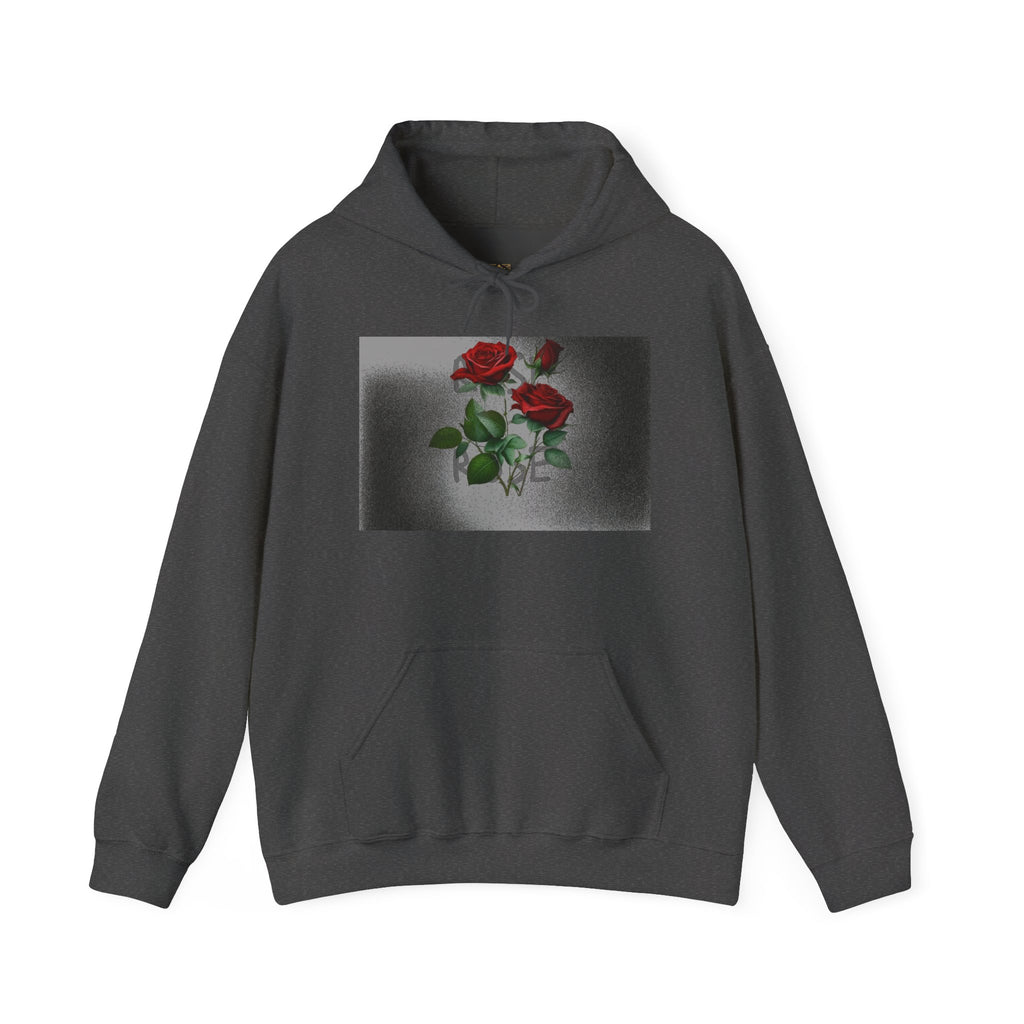 Rose Bloom Hoodie — Vintage Red Roses Graphic Pullover