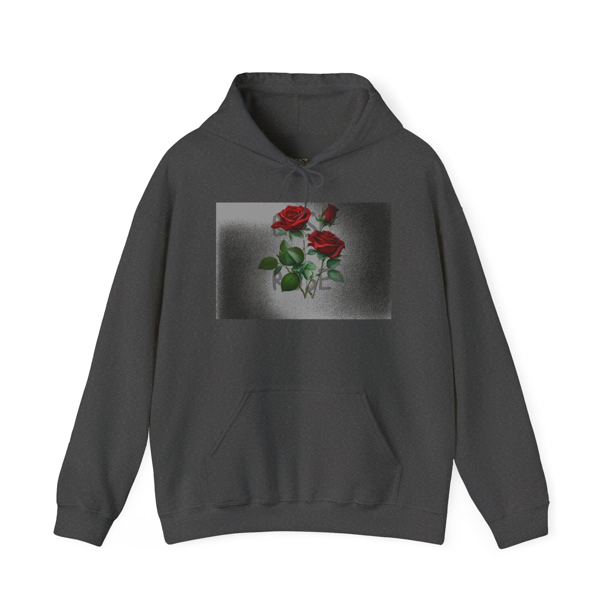 Rose Bloom Hoodie — Vintage Red Roses Graphic Pullover