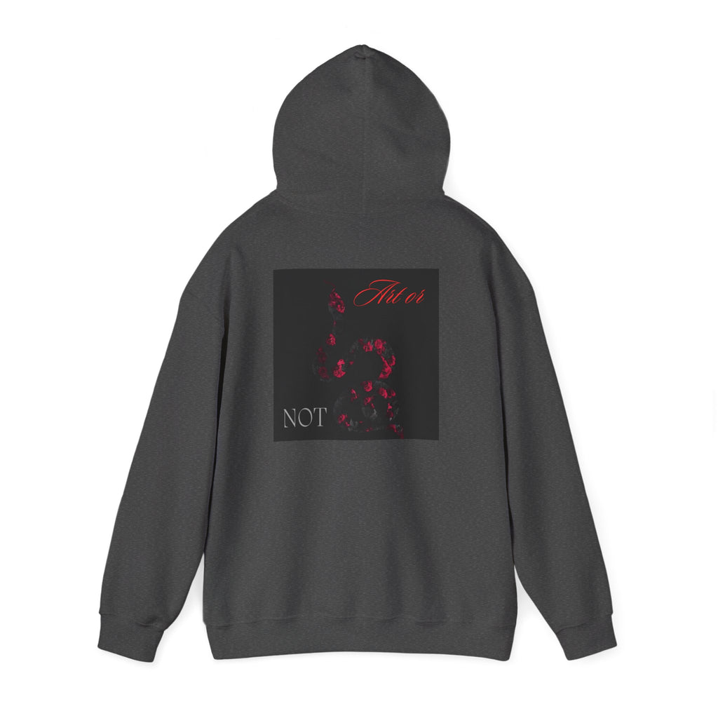 Hoodie — Gothic Red Roses 'Not Mine' Graphic Pullover