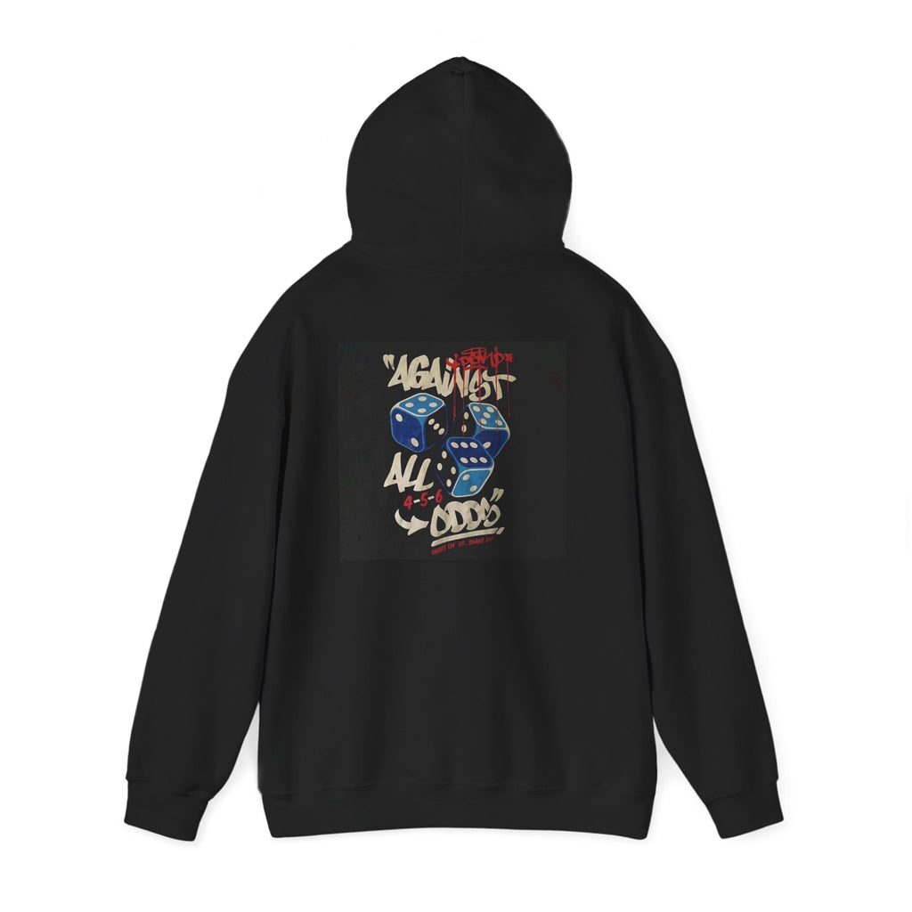 Against All Odds Hoodie — Vintage Dice Graphic Pullover