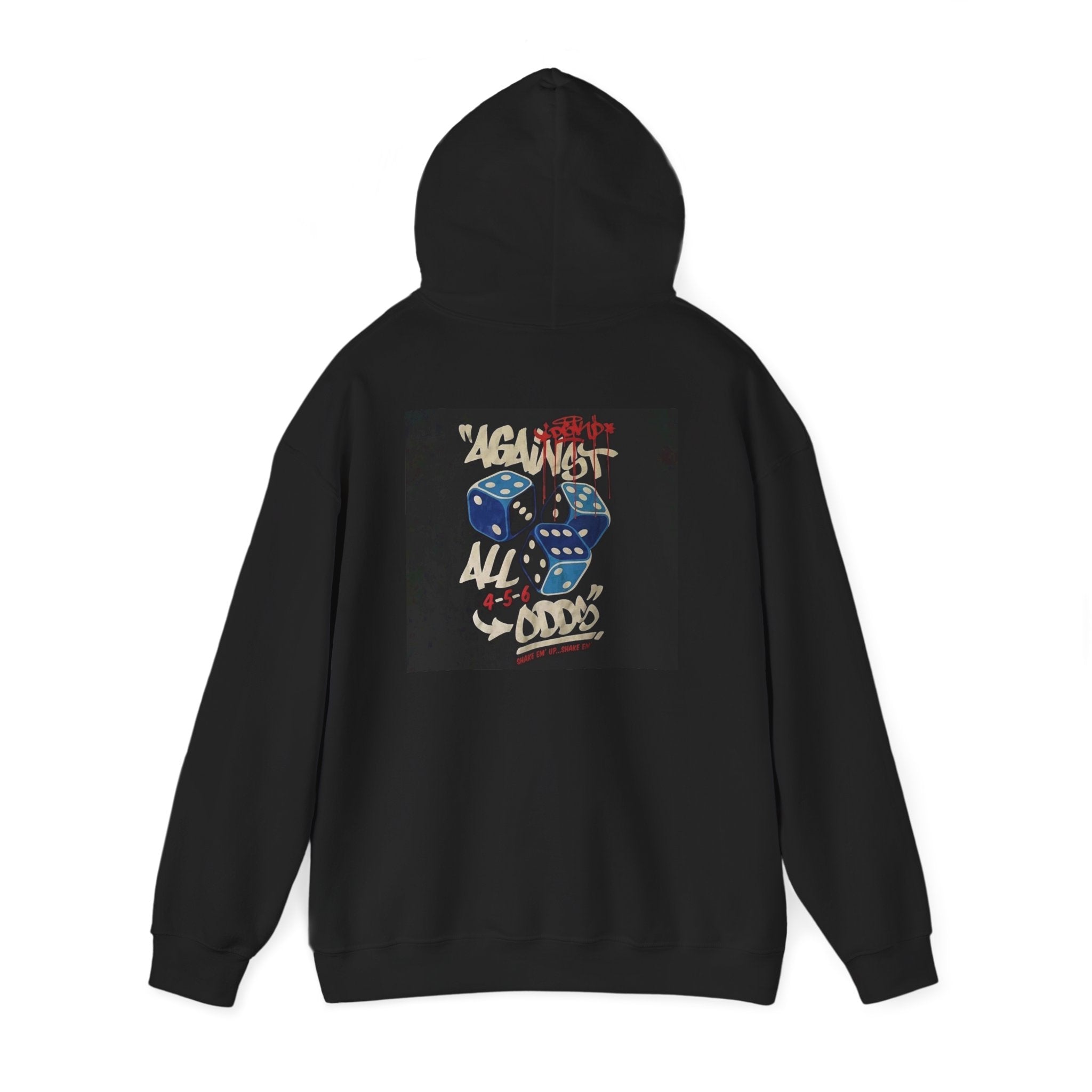 Against All Odds Hoodie — Vintage Dice Graphic Pullover