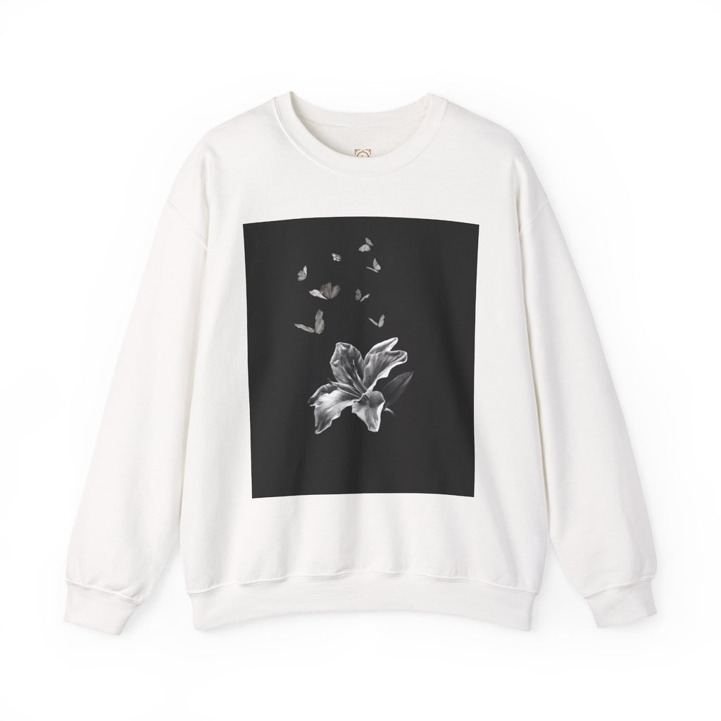 Floral Butterfly Crewneck Sweatshirt