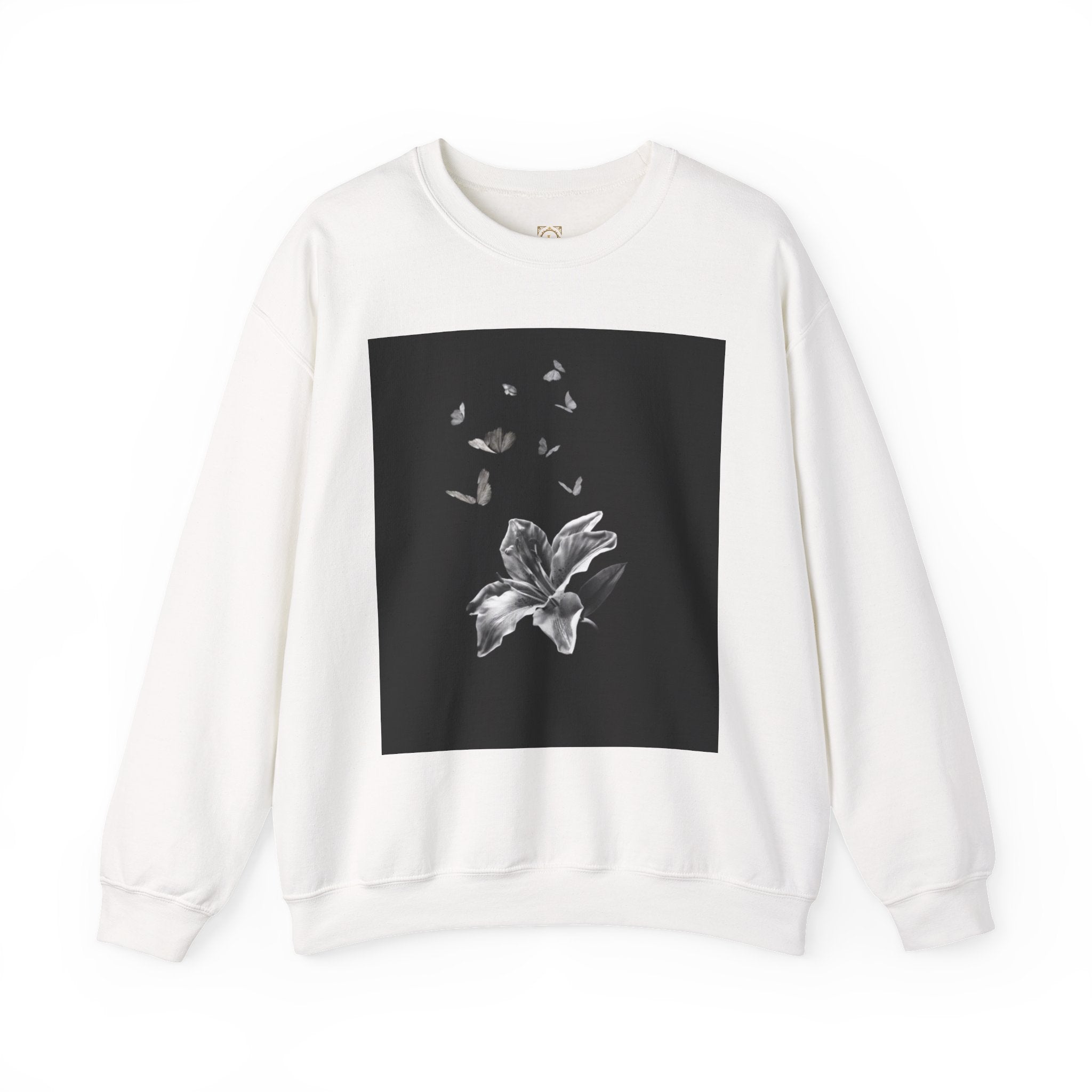 Floral Butterfly Crewneck Sweatshirt