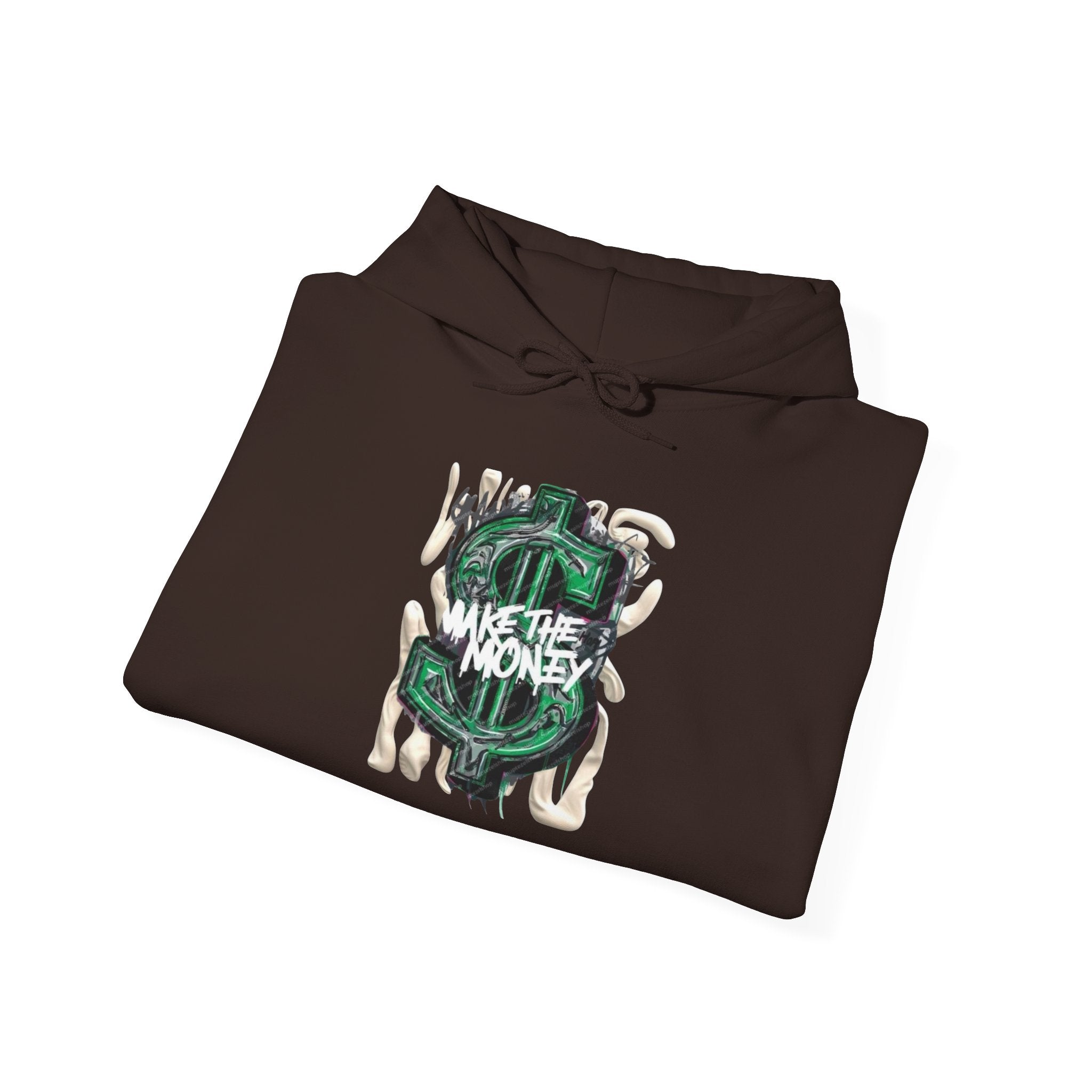 Make The Money Hoodie — Green Dollar Sign Graphic Pullover
