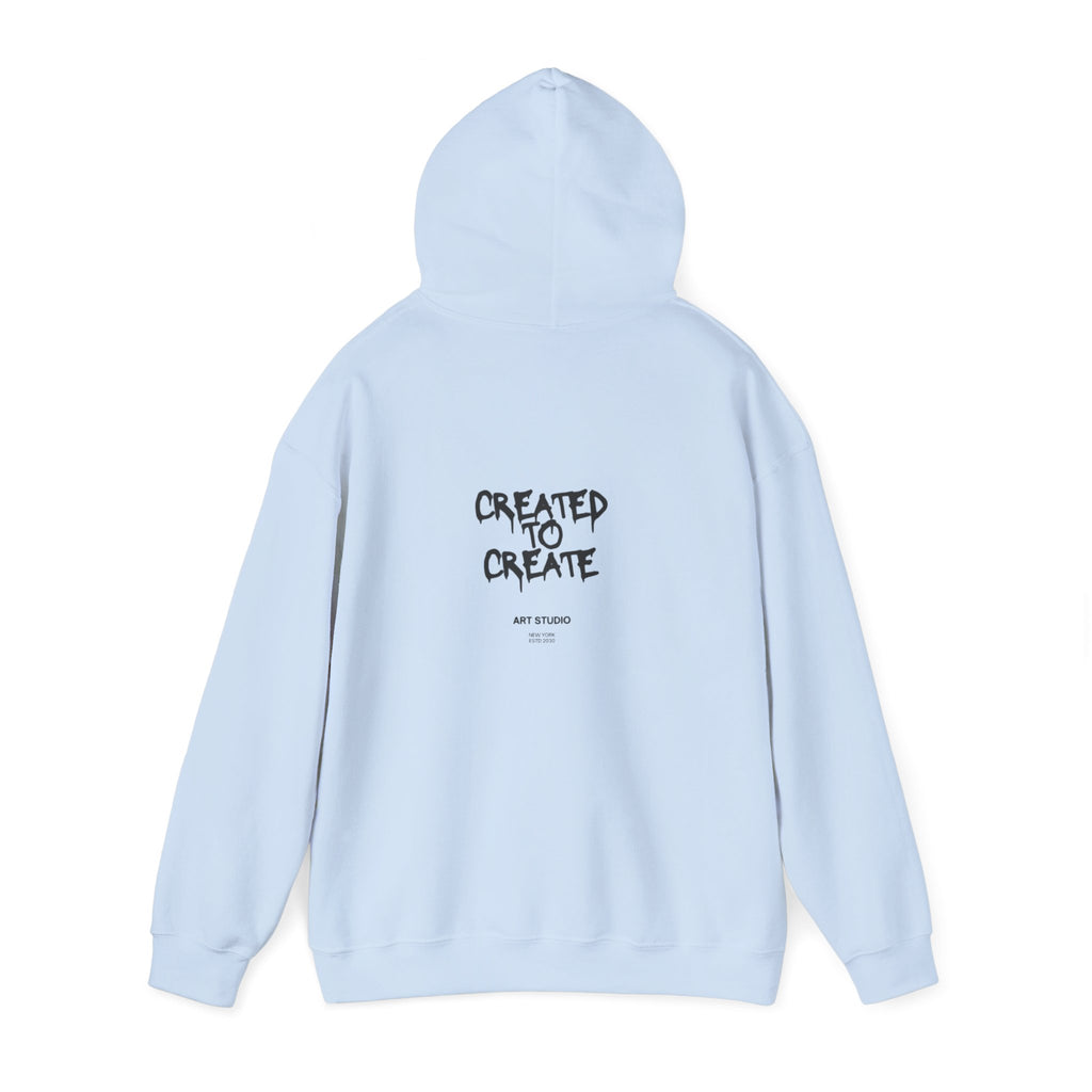 Created to Create Hoodie – Inspirational Artist Sweatshirt