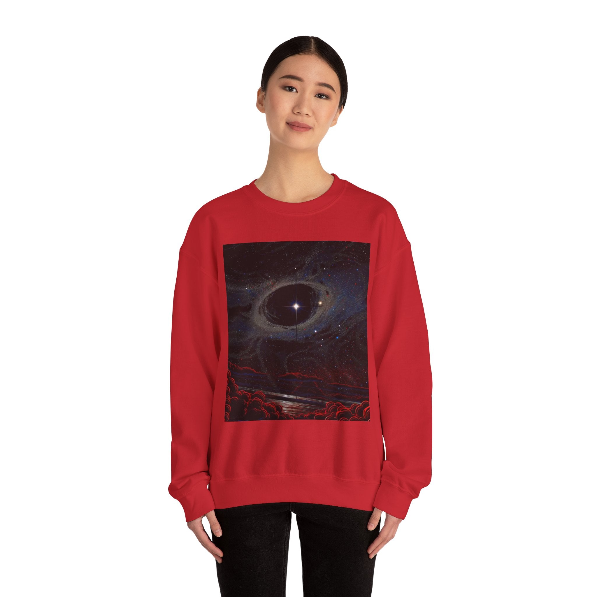 Cosmic Eclipse Crewneck Sweatshirt — 'Legaciess' Logo Back