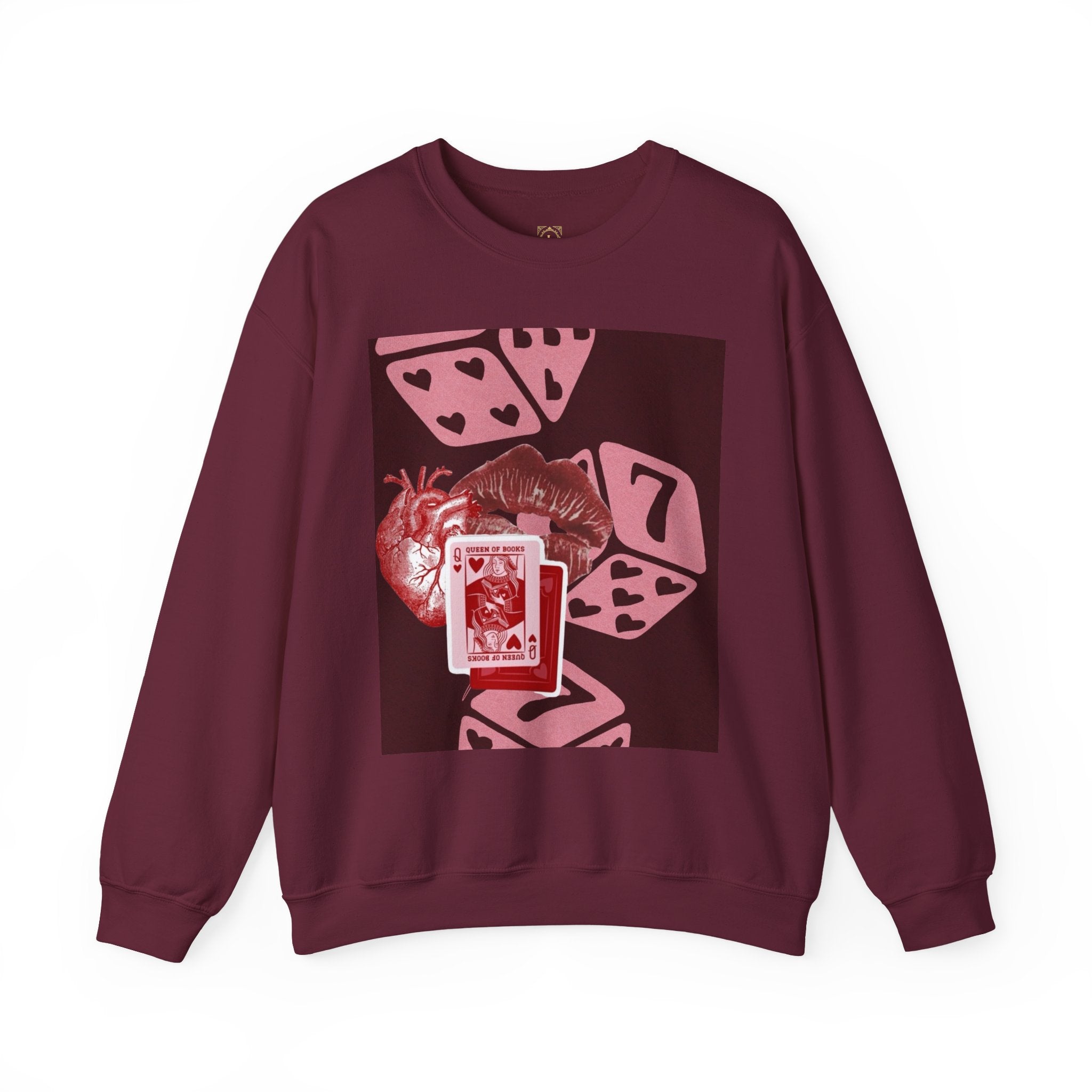 Lucky Heart Dice Crewneck Sweatshirt — 'Legaciess' Logo Back