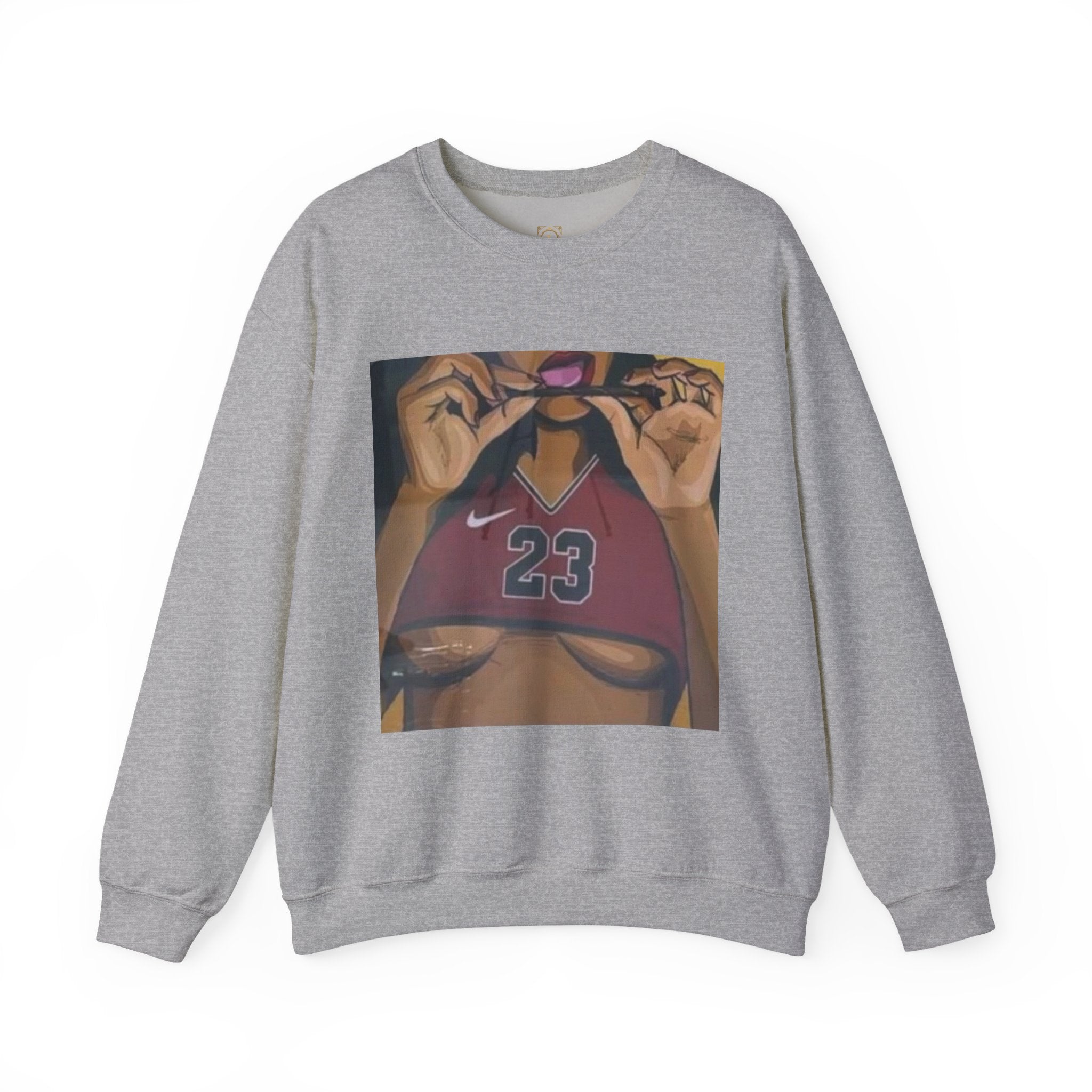 23 Jersey Crop Art Sweatshirt – Bold Urban Basketball Graphic Crewneck