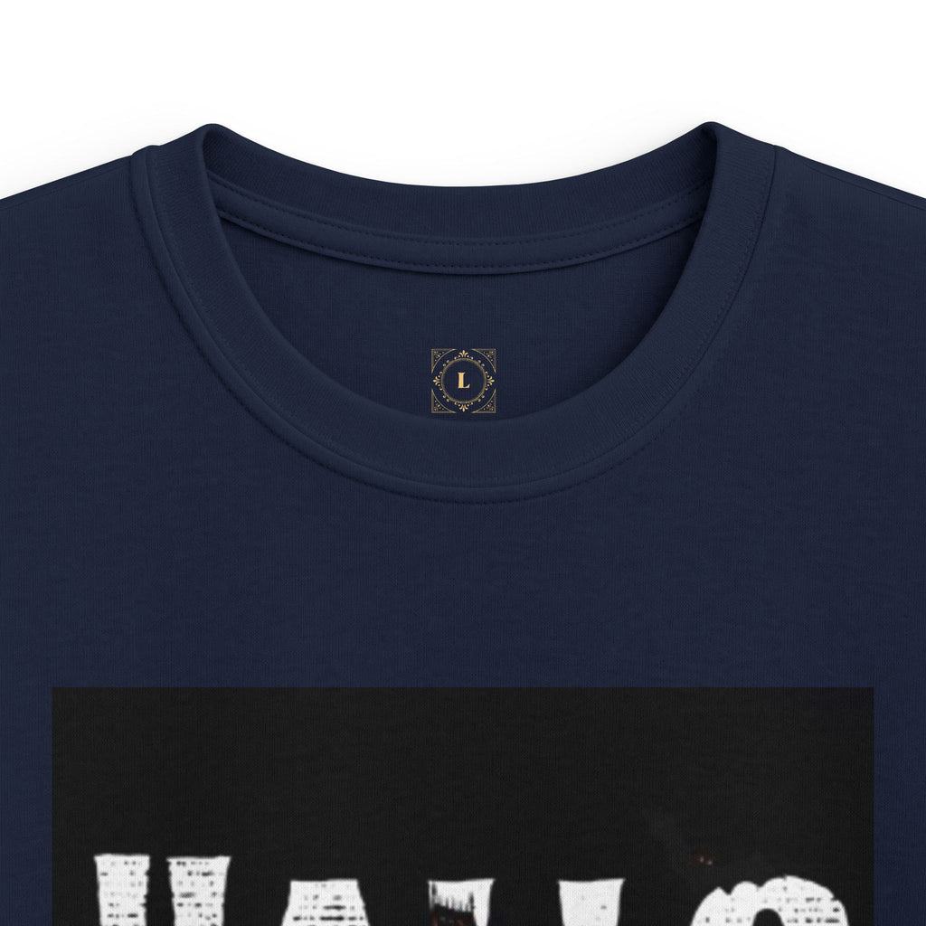 Halloween Haunted House Kids Tee — "Happy Halloween" Graphic T‑Shirt for Kids