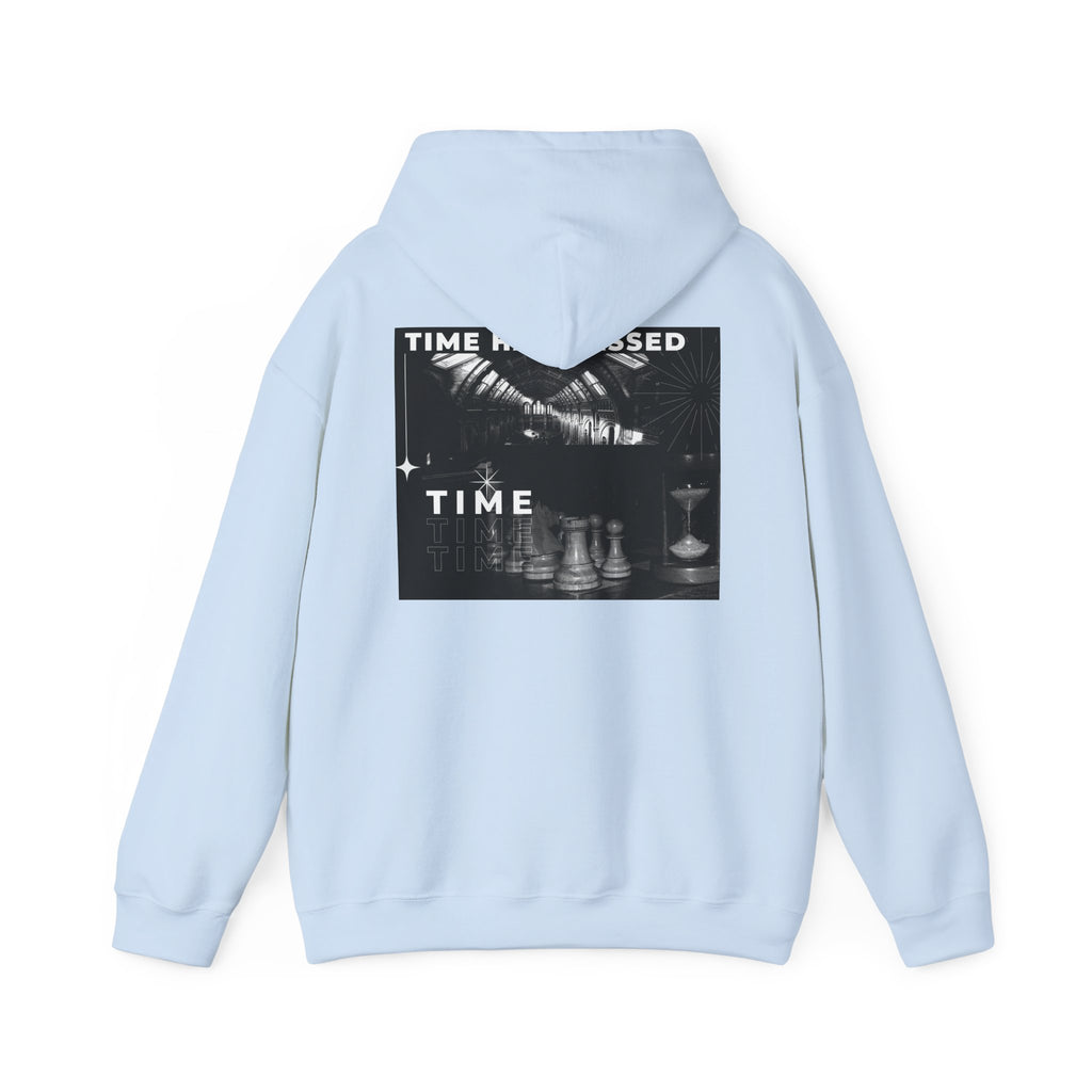 Time Has Passed Hoodie — Vintage Chess Graphic Hooded Sweatshirt