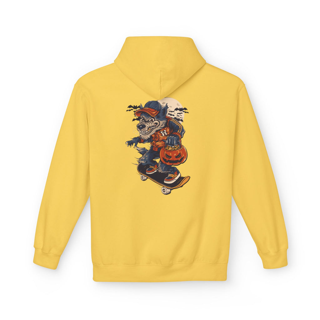 Skull Collage Hoodie — Grunge Floral Skull Graphic Pullover