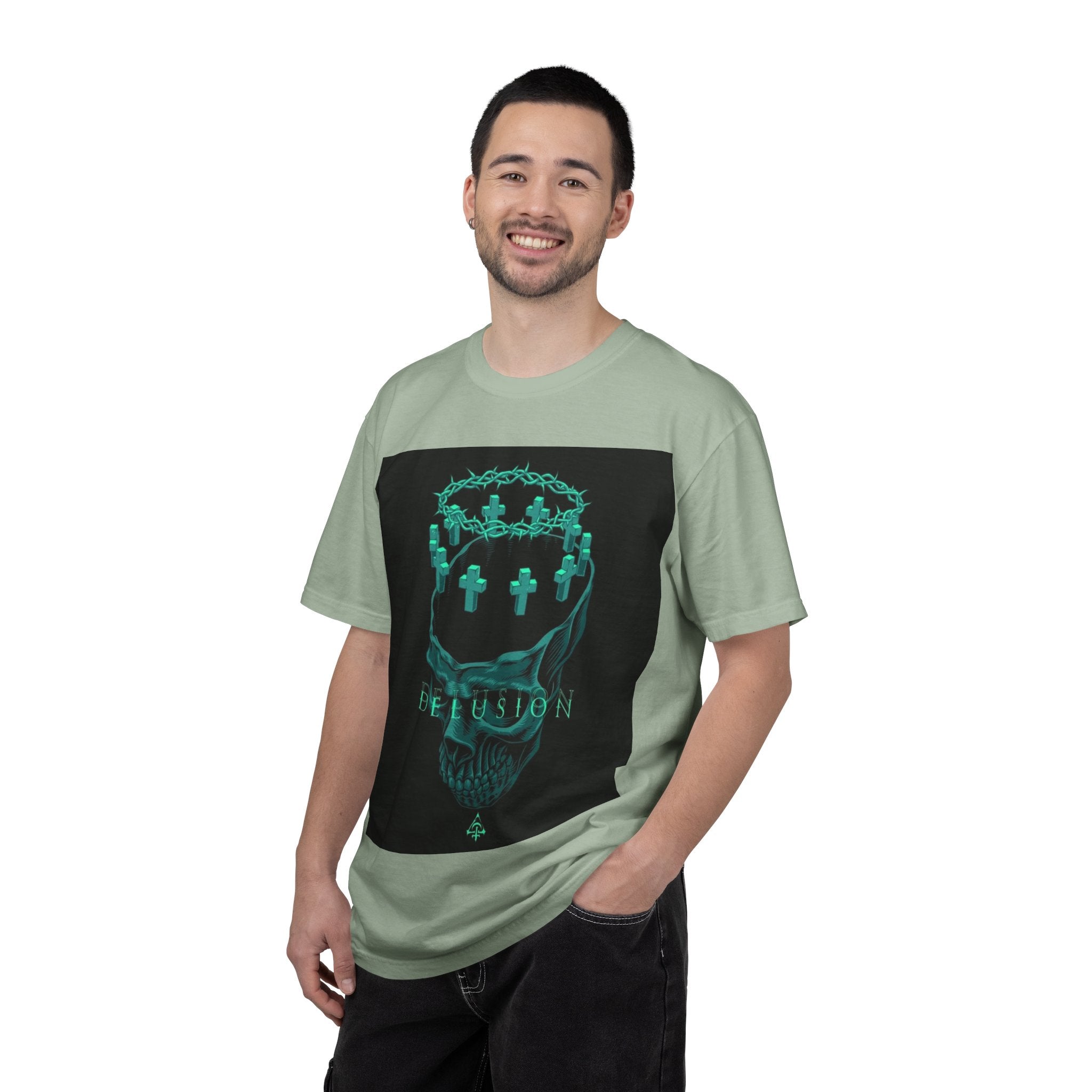 Skull Crown Tee — 'Delusion' Gothic Graphic T-Shirt