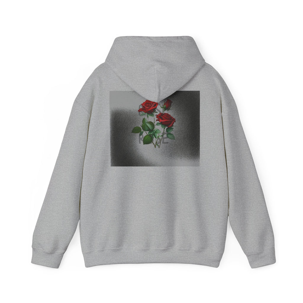 Rose Bloom Hoodie — Vintage Red Roses Graphic Pullover