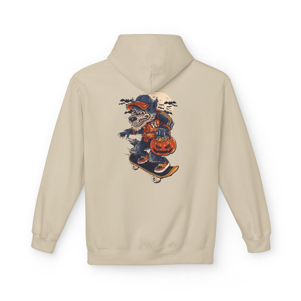 Skull Collage Hoodie — Grunge Floral Skull Graphic Pullover