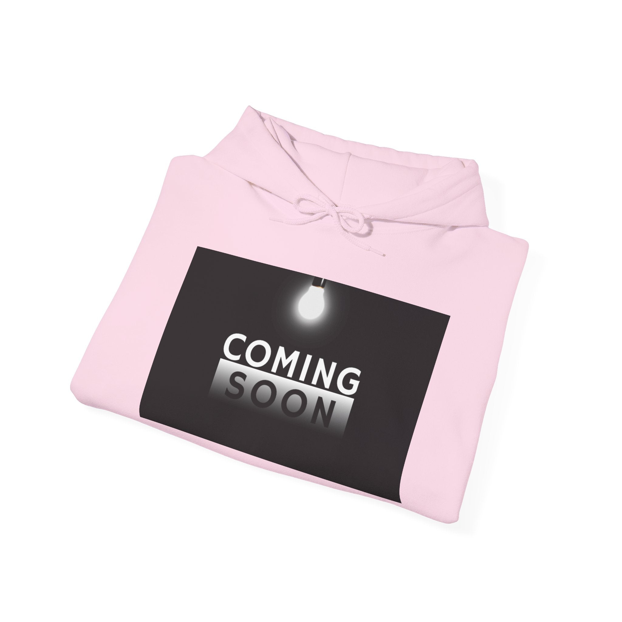 Coming Soon Hoodie - Minimal Neon Sign Pullover