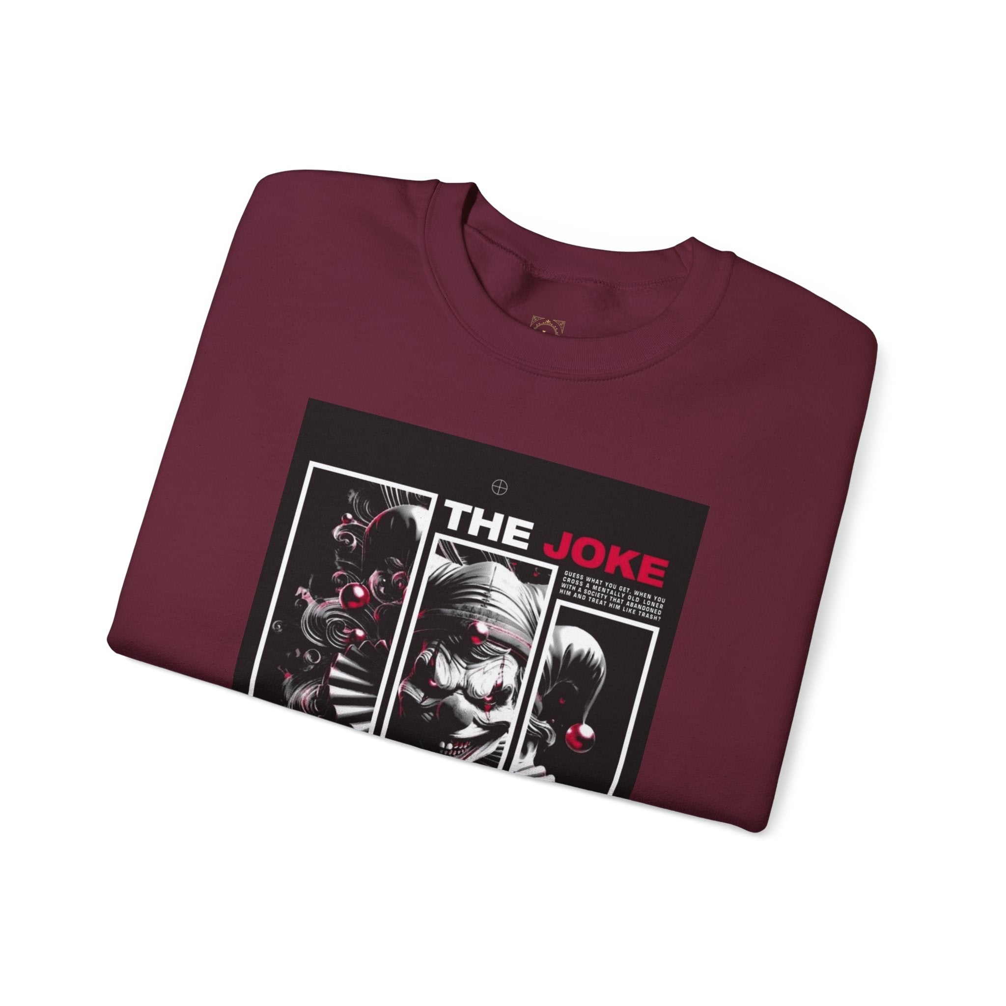 Creepy Clown "The Joke Is On You" Crewneck Sweatshirt