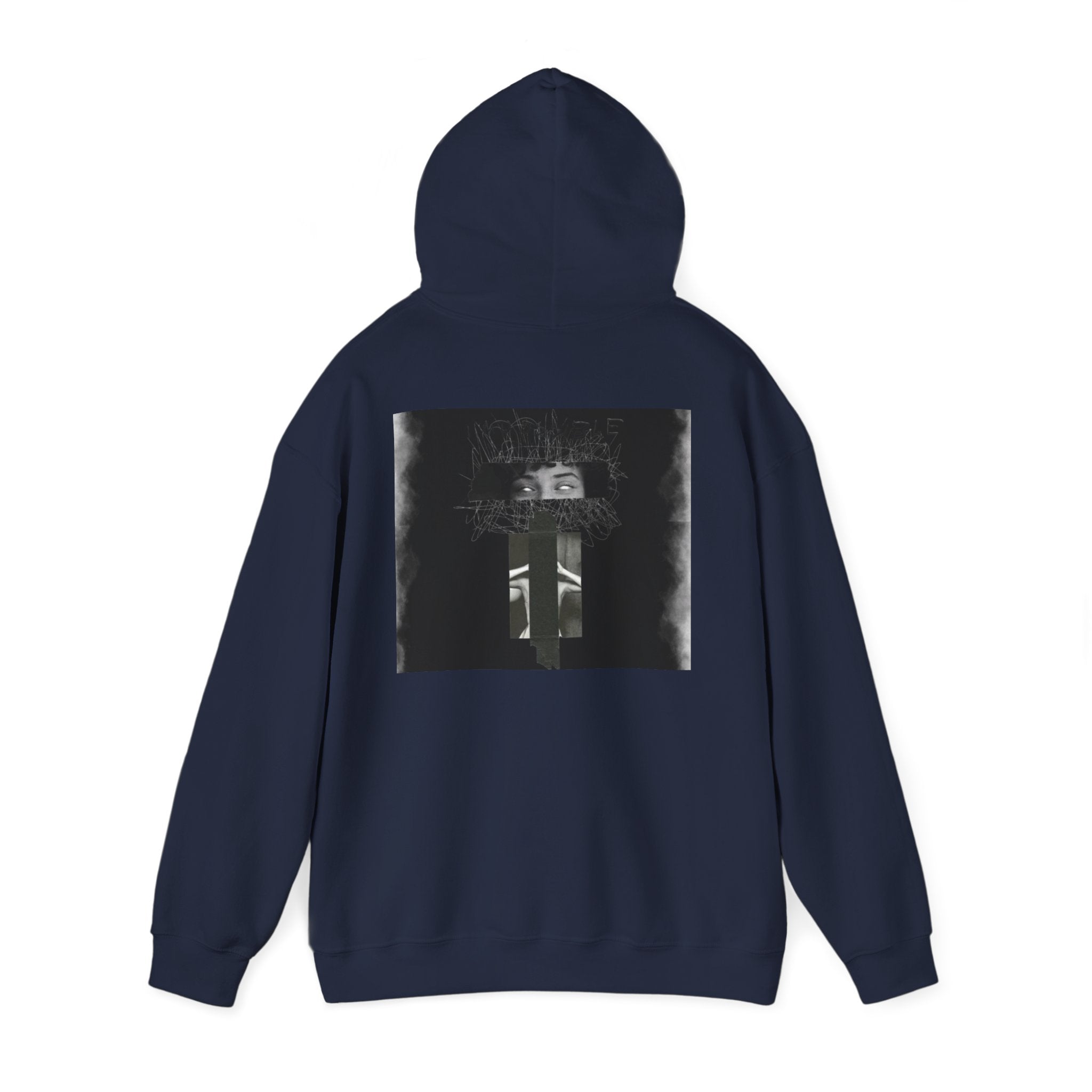 Mystic Window Hoodie — Gothic Portrait Smoke Graphic Hooded Sweatshirt
