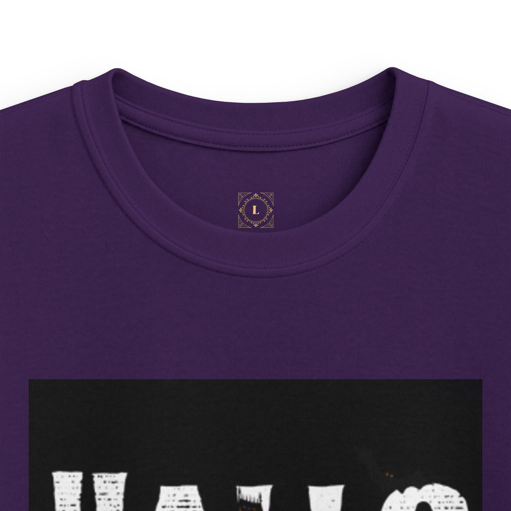 Halloween Haunted House Kids Tee — "Happy Halloween" Graphic T‑Shirt for Kids