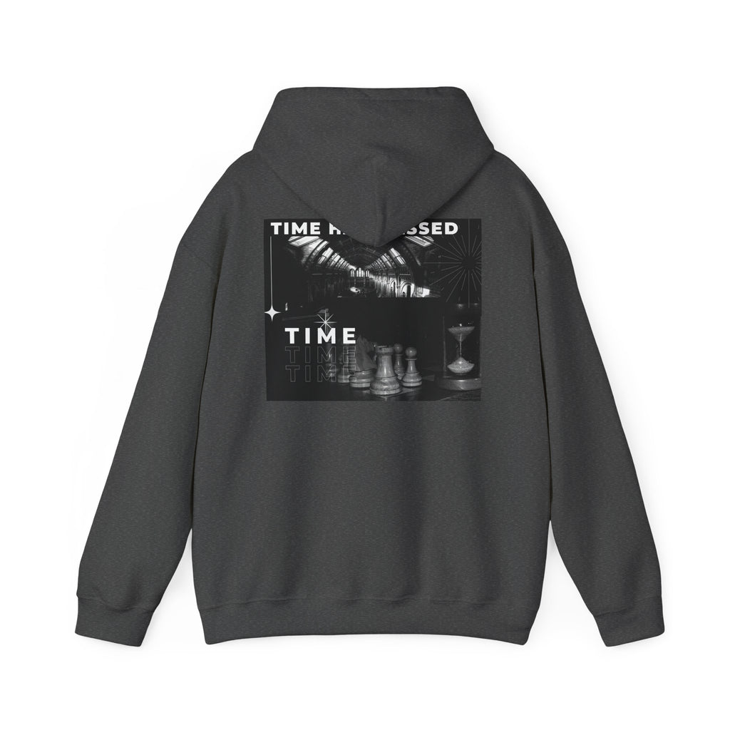 Time Has Passed Hoodie — Vintage Chess Graphic Hooded Sweatshirt
