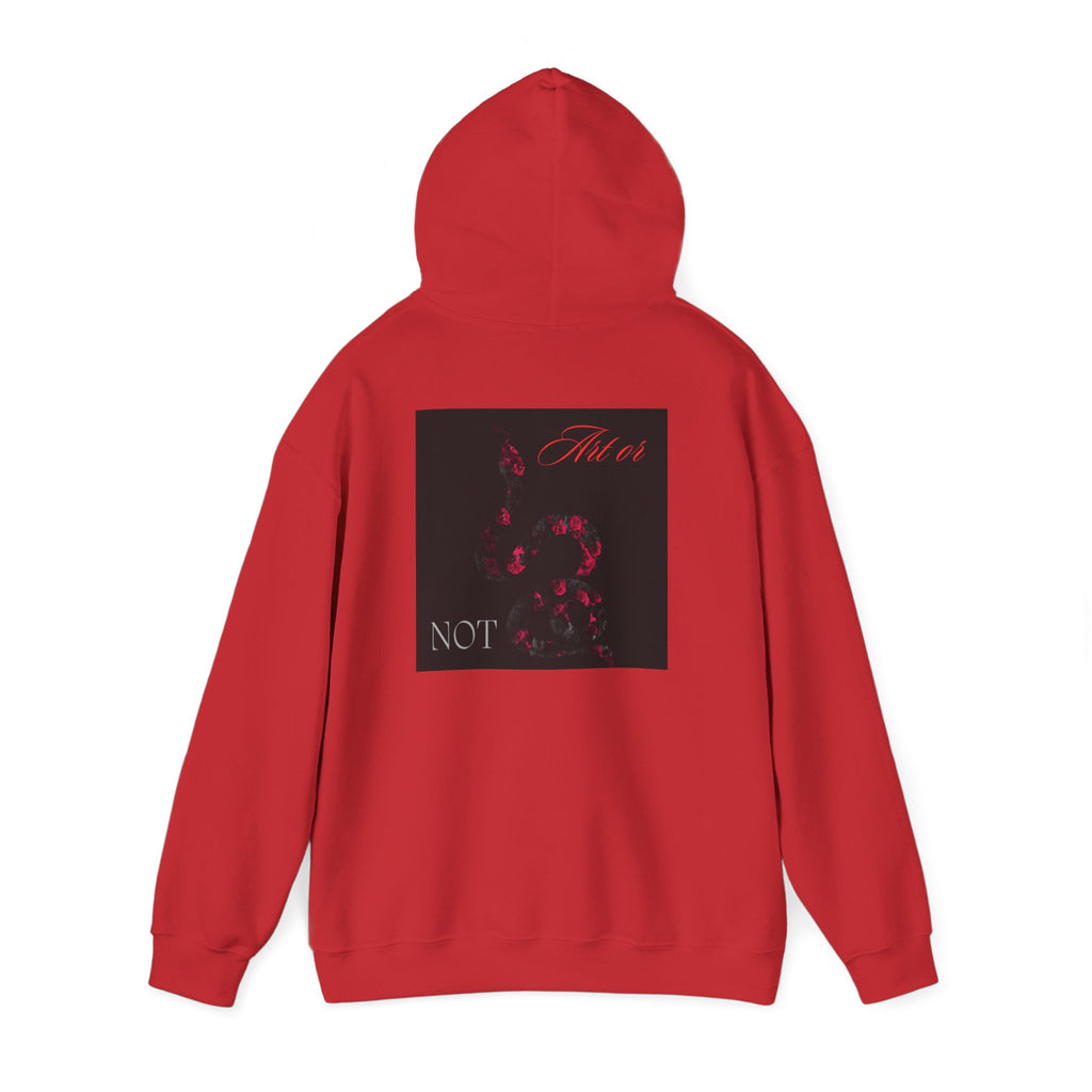 Hoodie — Gothic Red Roses 'Not Mine' Graphic Pullover