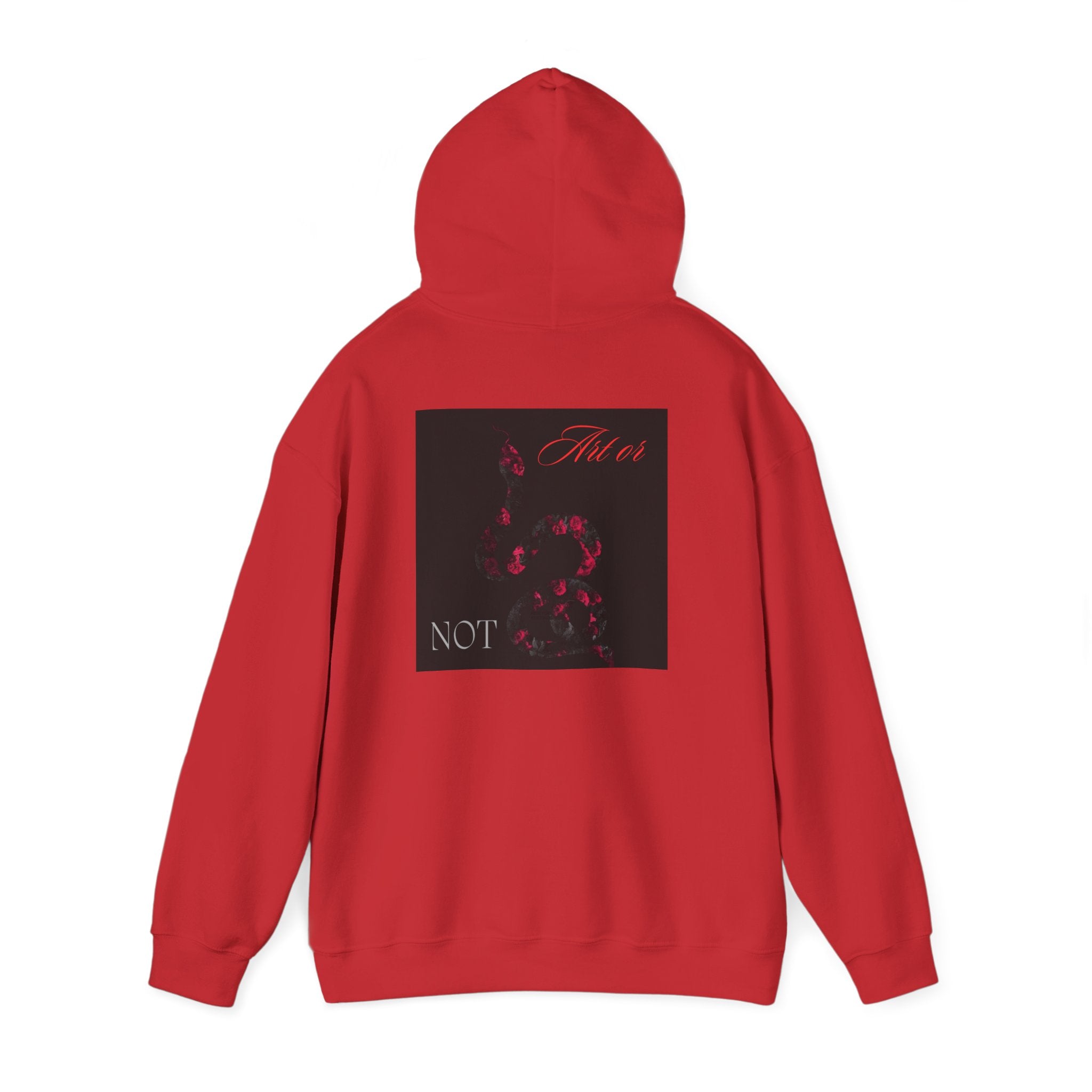 Hoodie — Gothic Red Roses 'Not Mine' Graphic Pullover