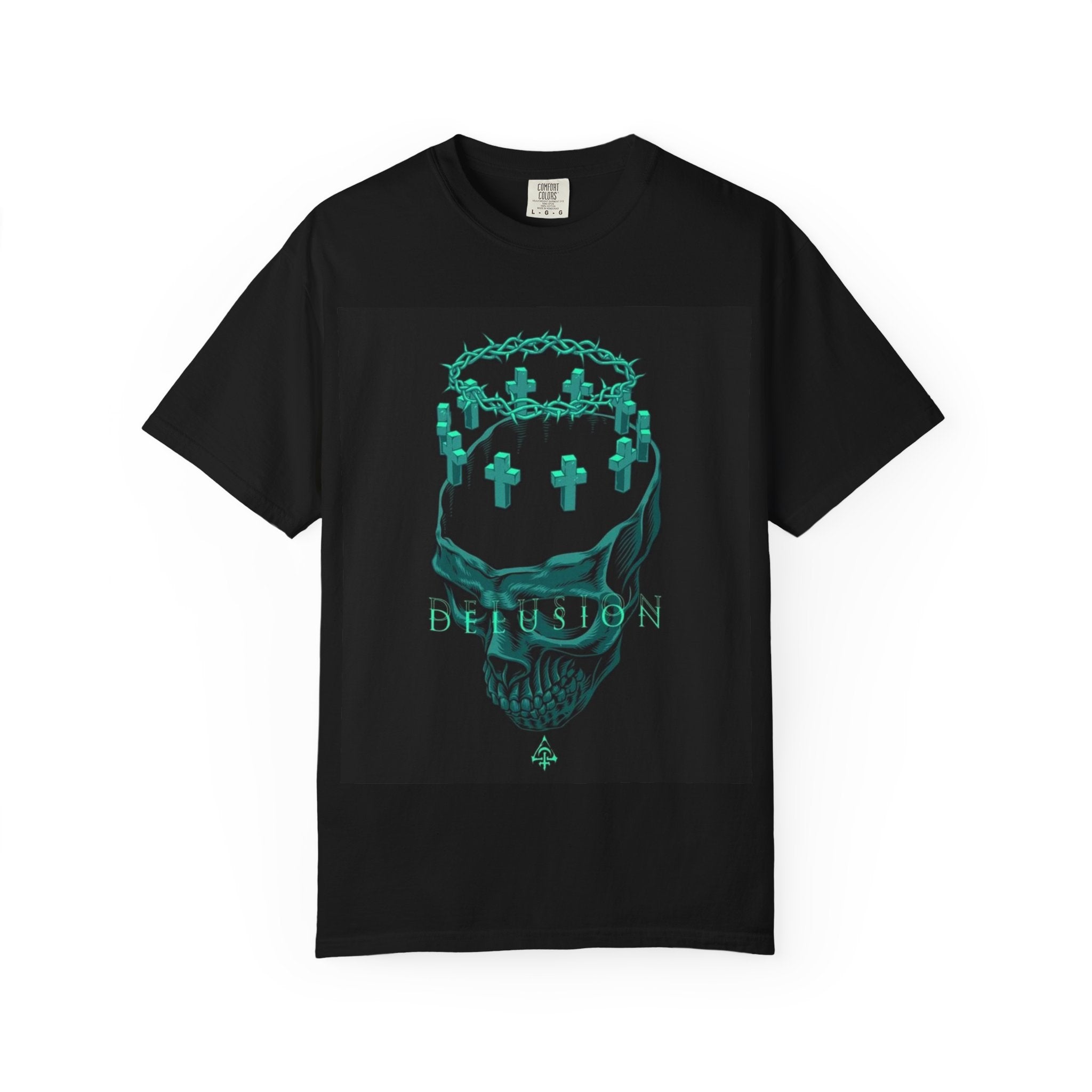 Skull Crown Tee — 'Delusion' Gothic Graphic T-Shirt
