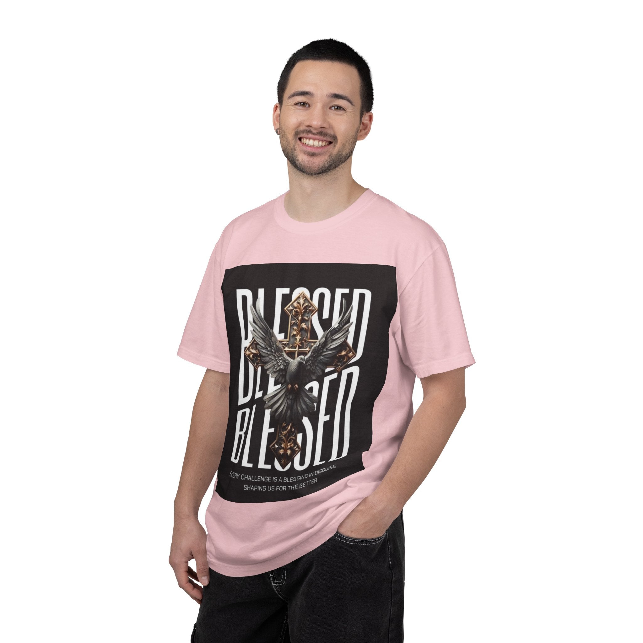Blessed Dove Graphic T-Shirt — "BLESSED" Faith-Inspired Tee