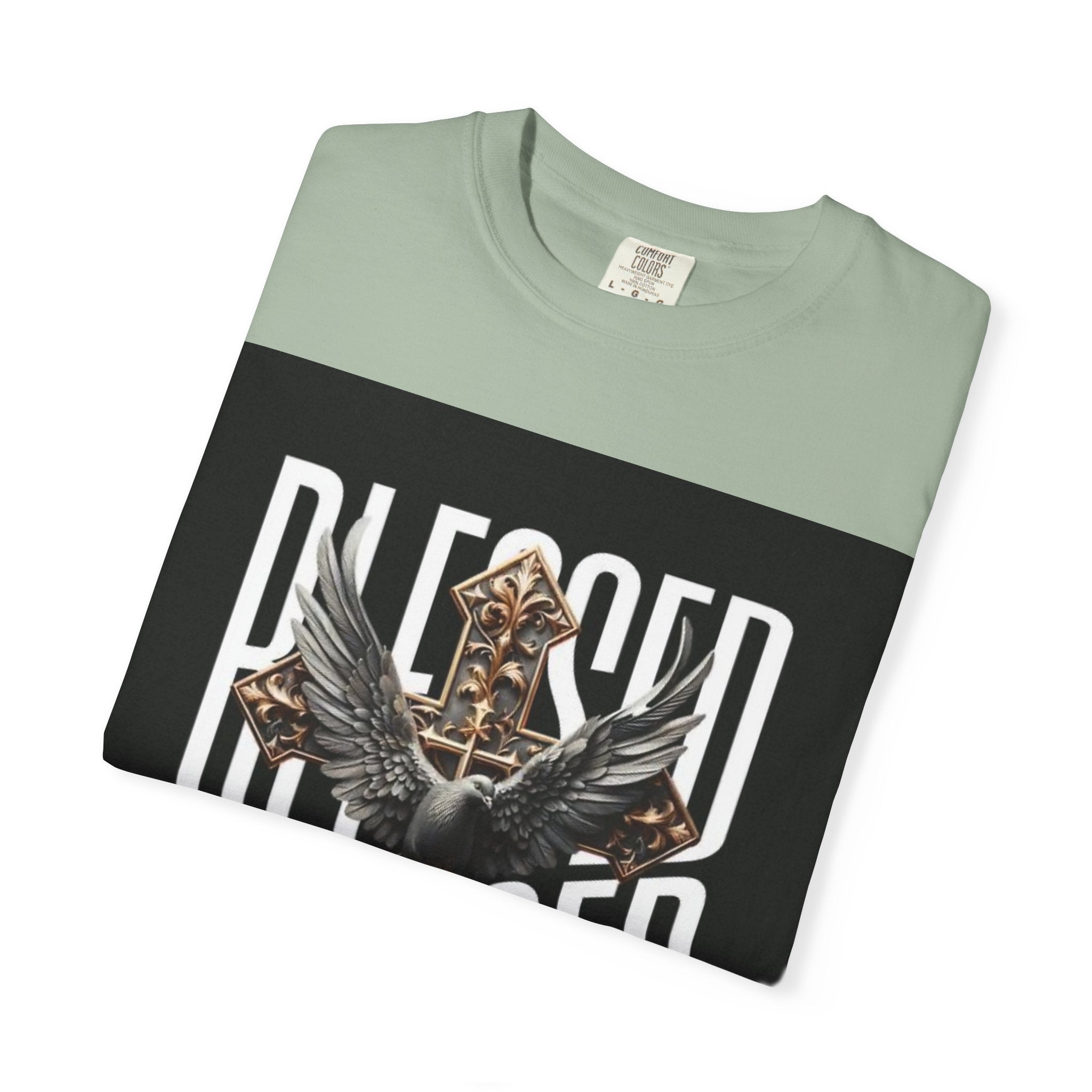 Blessed Dove Graphic T-Shirt — "BLESSED" Faith-Inspired Tee