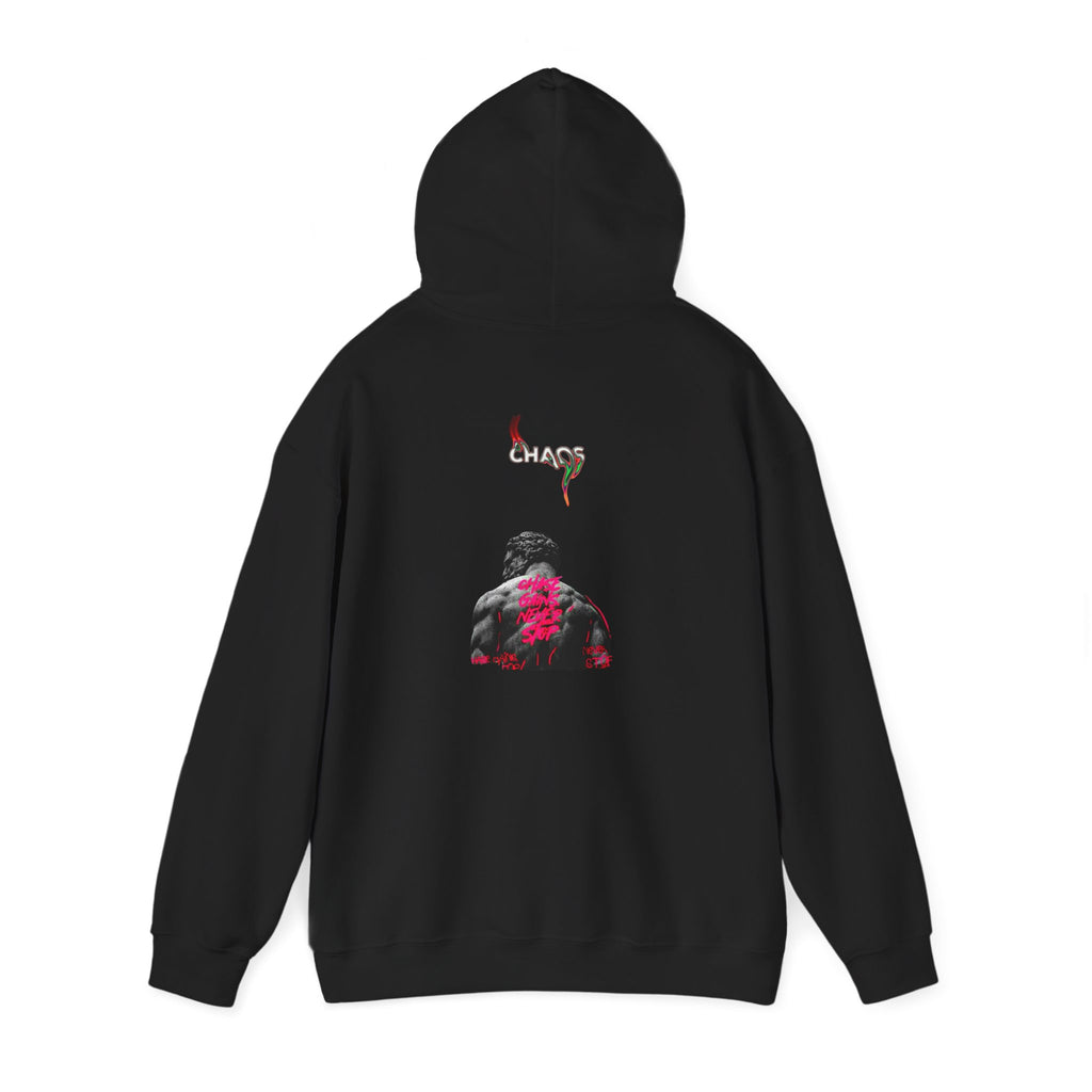 Smoky Rose Backprint Hoodie — Floral Skull Streetwear Pullover