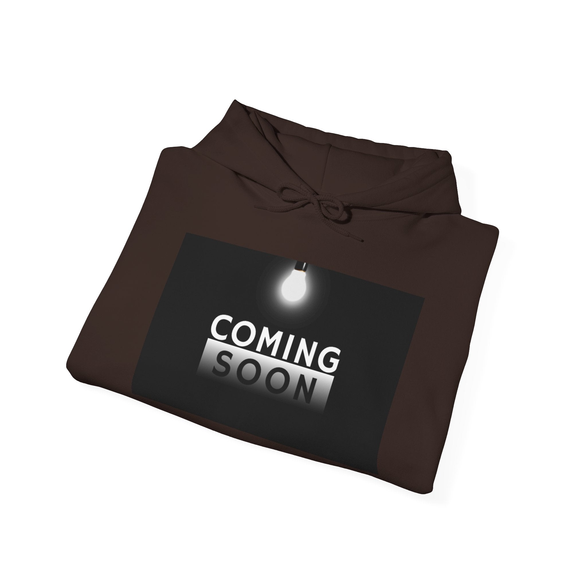 Coming Soon Hoodie - Minimal Neon Sign Pullover