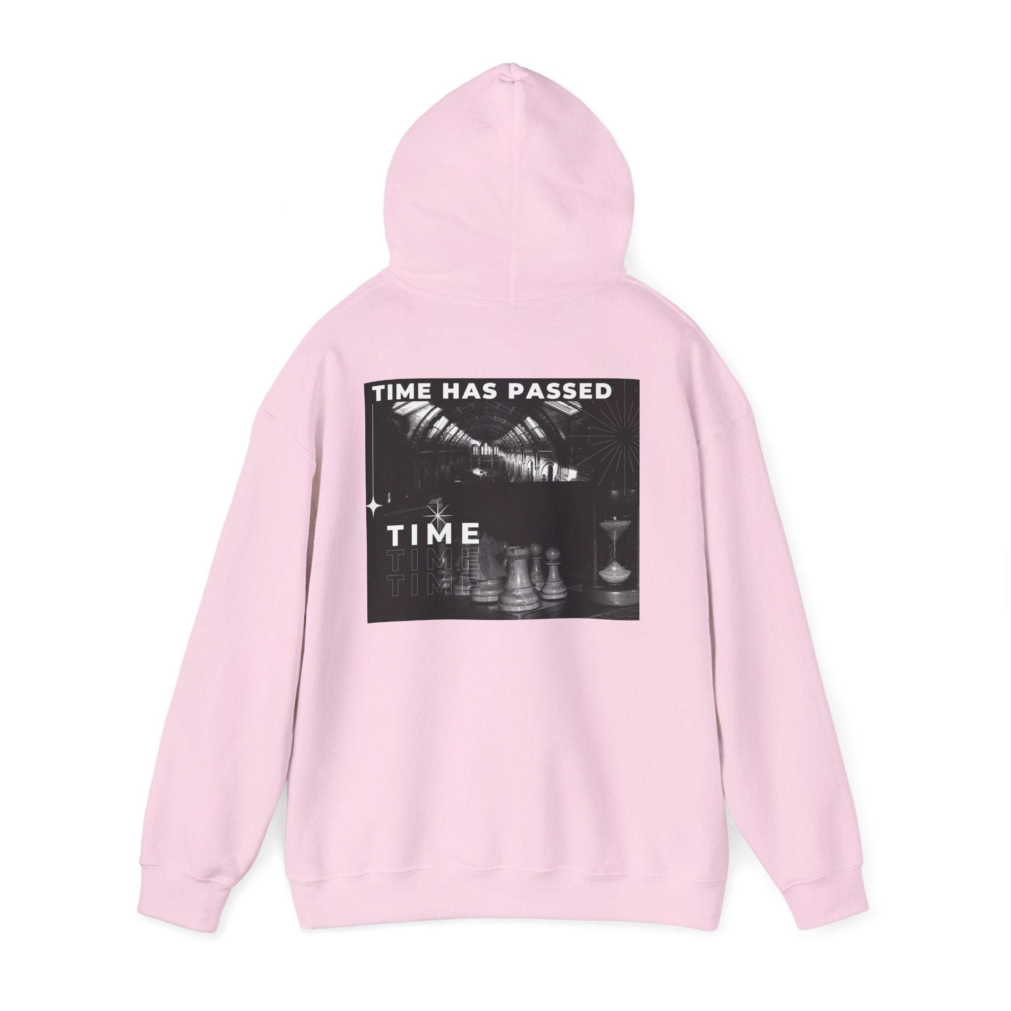 Time Has Passed Hoodie — Vintage Chess Graphic Hooded Sweatshirt