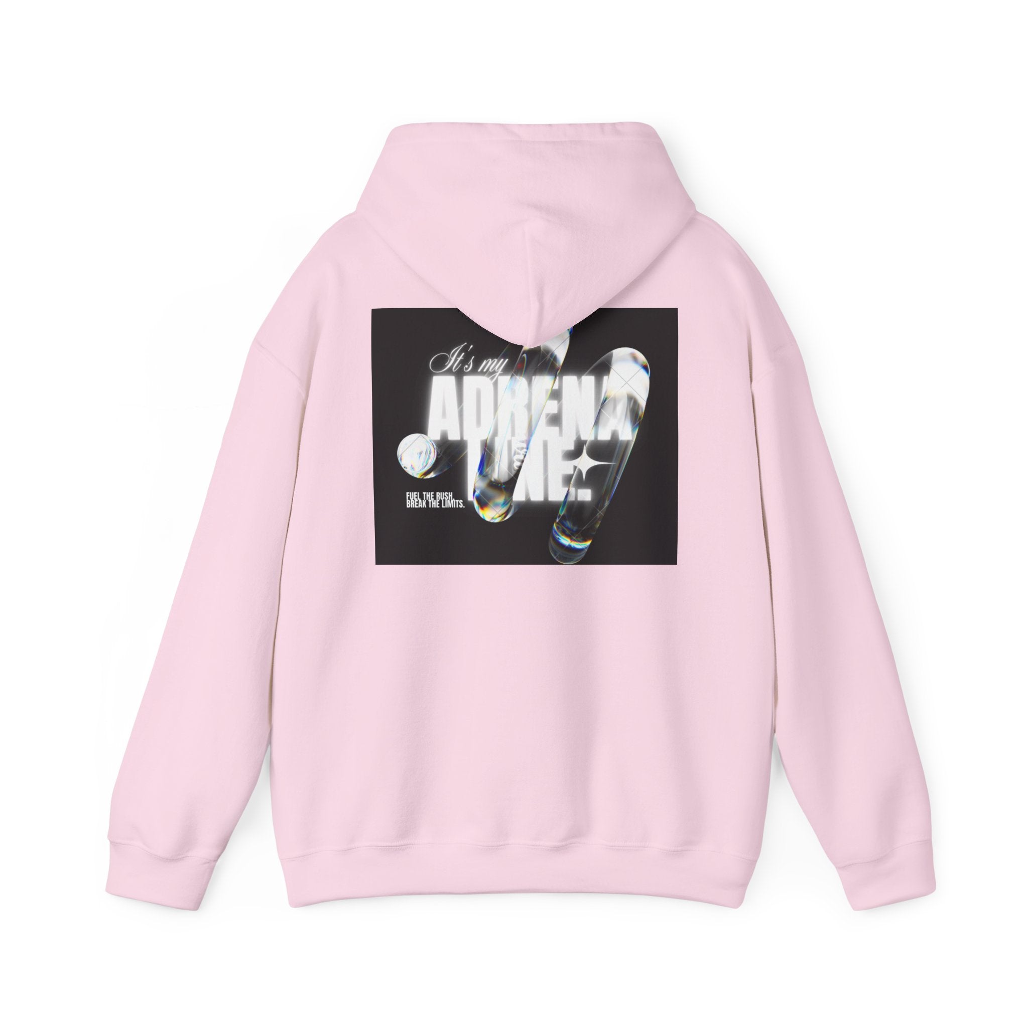 Bubble Text 'Adrenaline' Graphic Hoodie — Urban Streetwear Pullover
