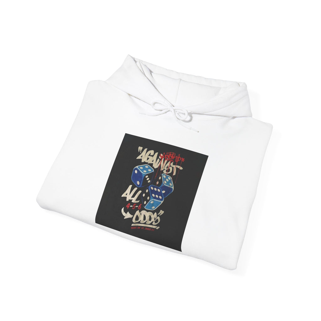 Against All Odds Hoodie — Vintage Dice Graphic Pullover