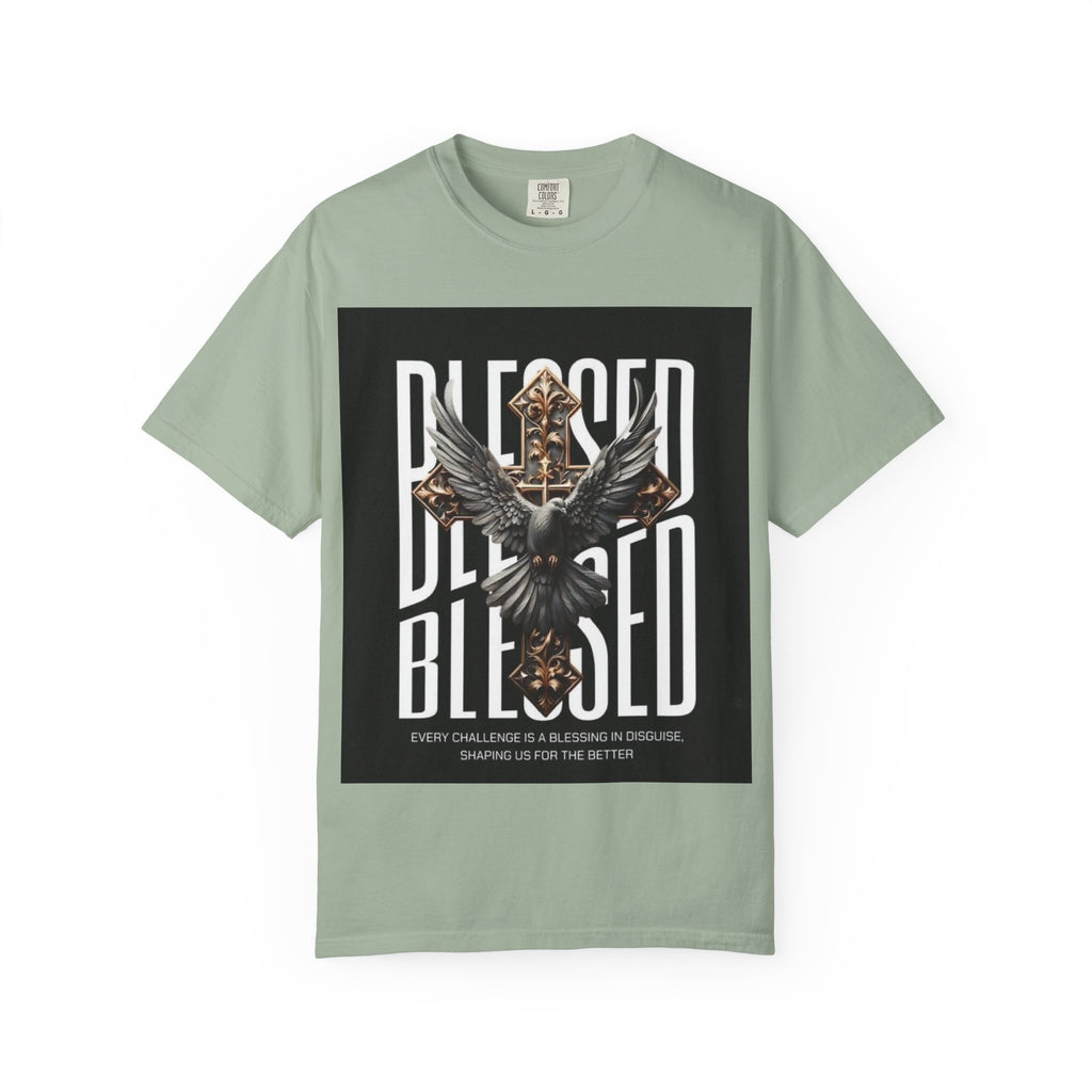 Blessed Dove Graphic T-Shirt — "BLESSED" Faith-Inspired Tee