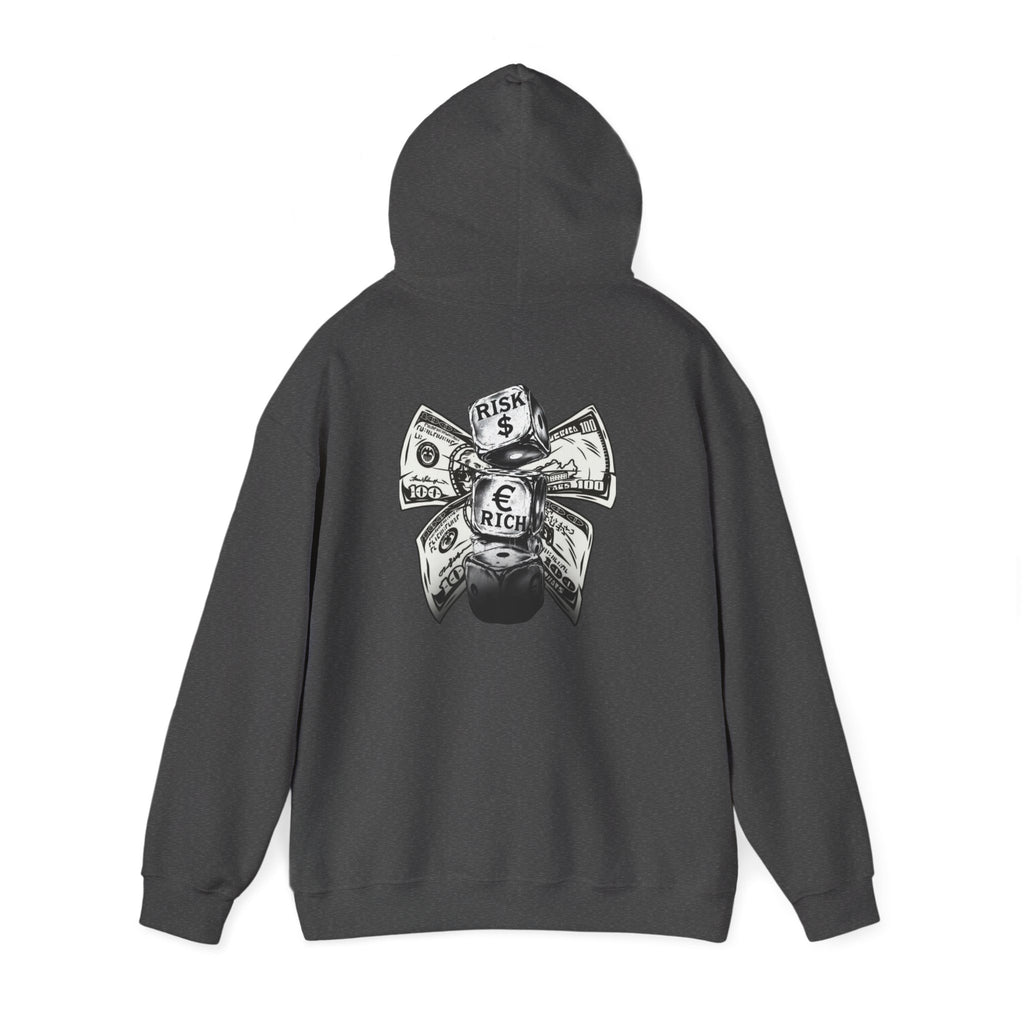 Money Bow Hoodie — Graphic Dollar Knot “Get Rich” Pullover