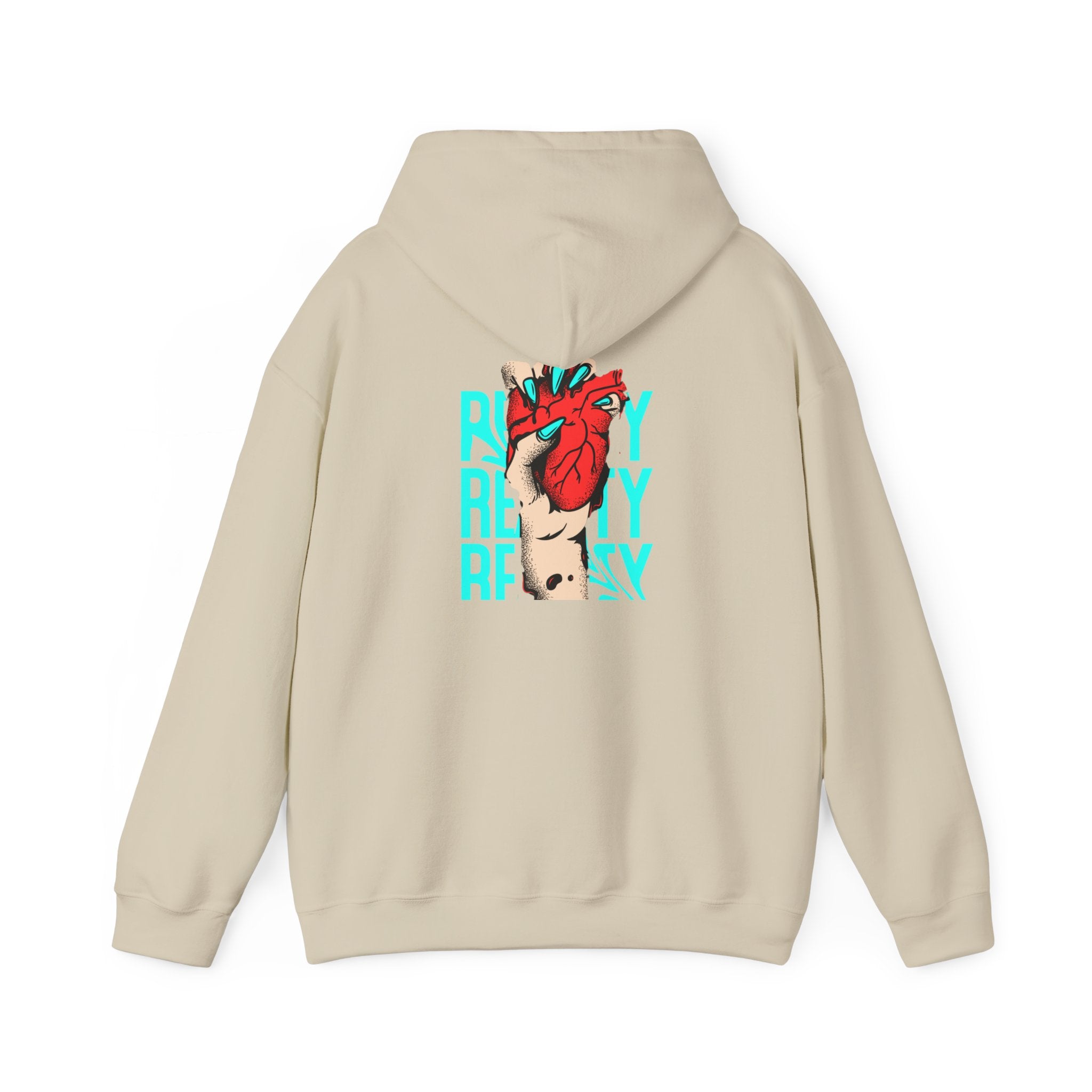 Heart in Hand Hoodie — 'Ready' Graphic Pullover