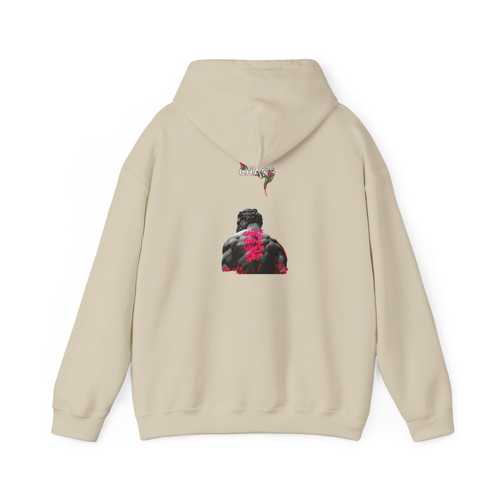 Smoky Rose Backprint Hoodie — Floral Skull Streetwear Pullover