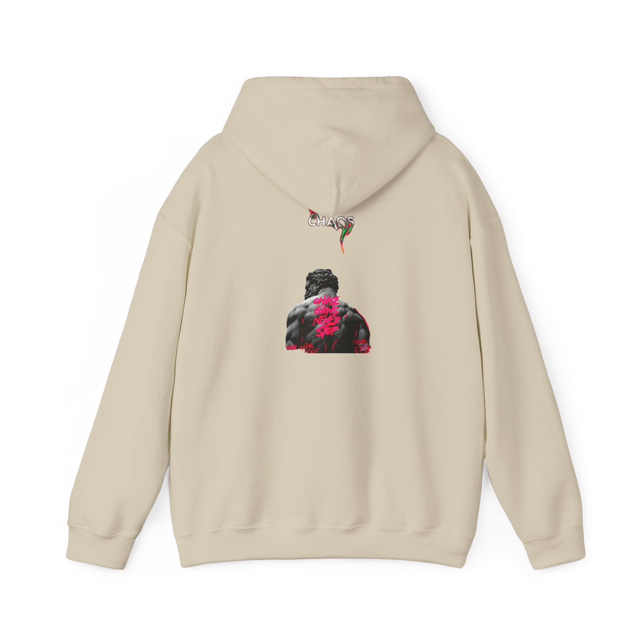 Smoky Rose Backprint Hoodie — Floral Skull Streetwear Pullover