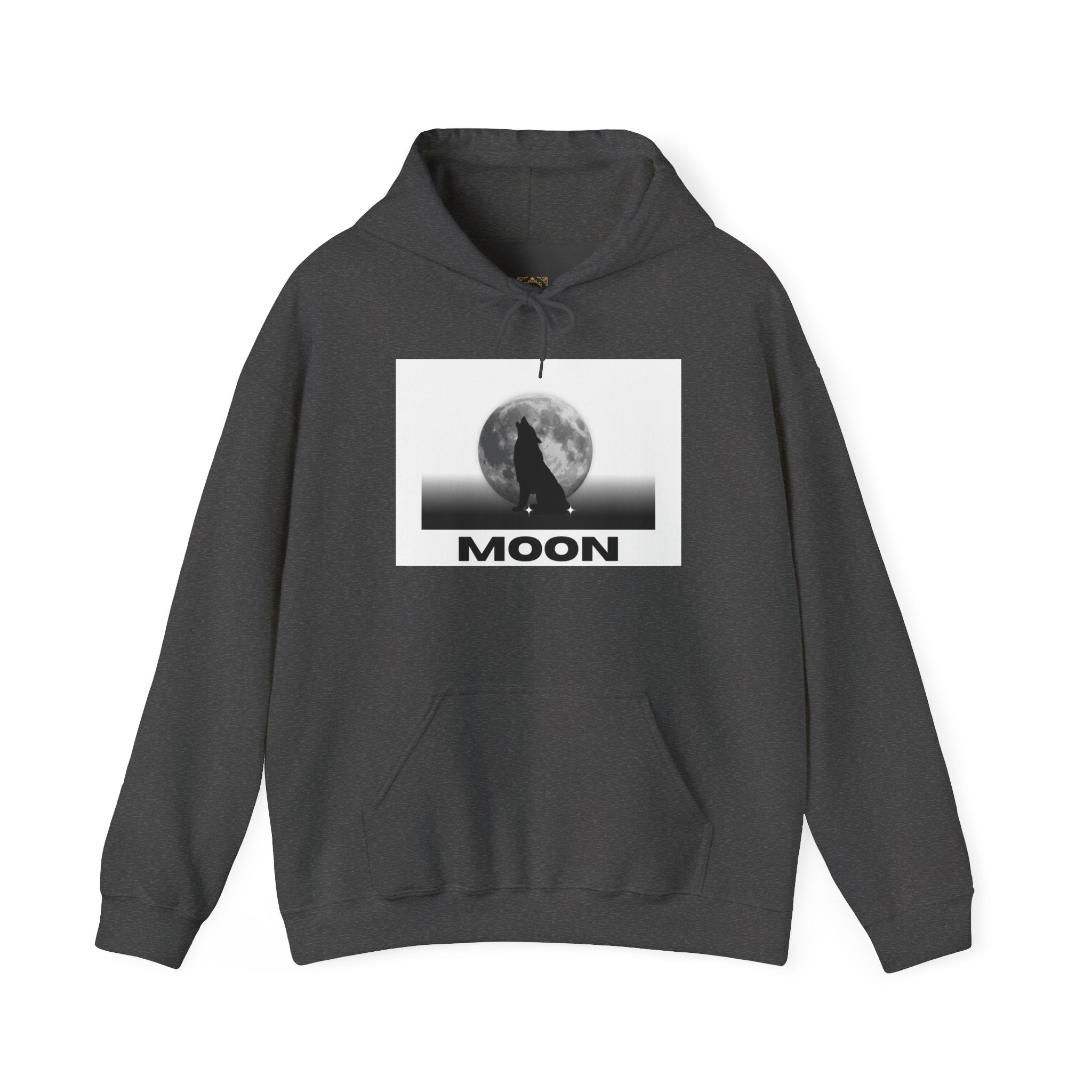 Moon Wolf Hoodie - Silhouette Moon Graphic Sweatshirt