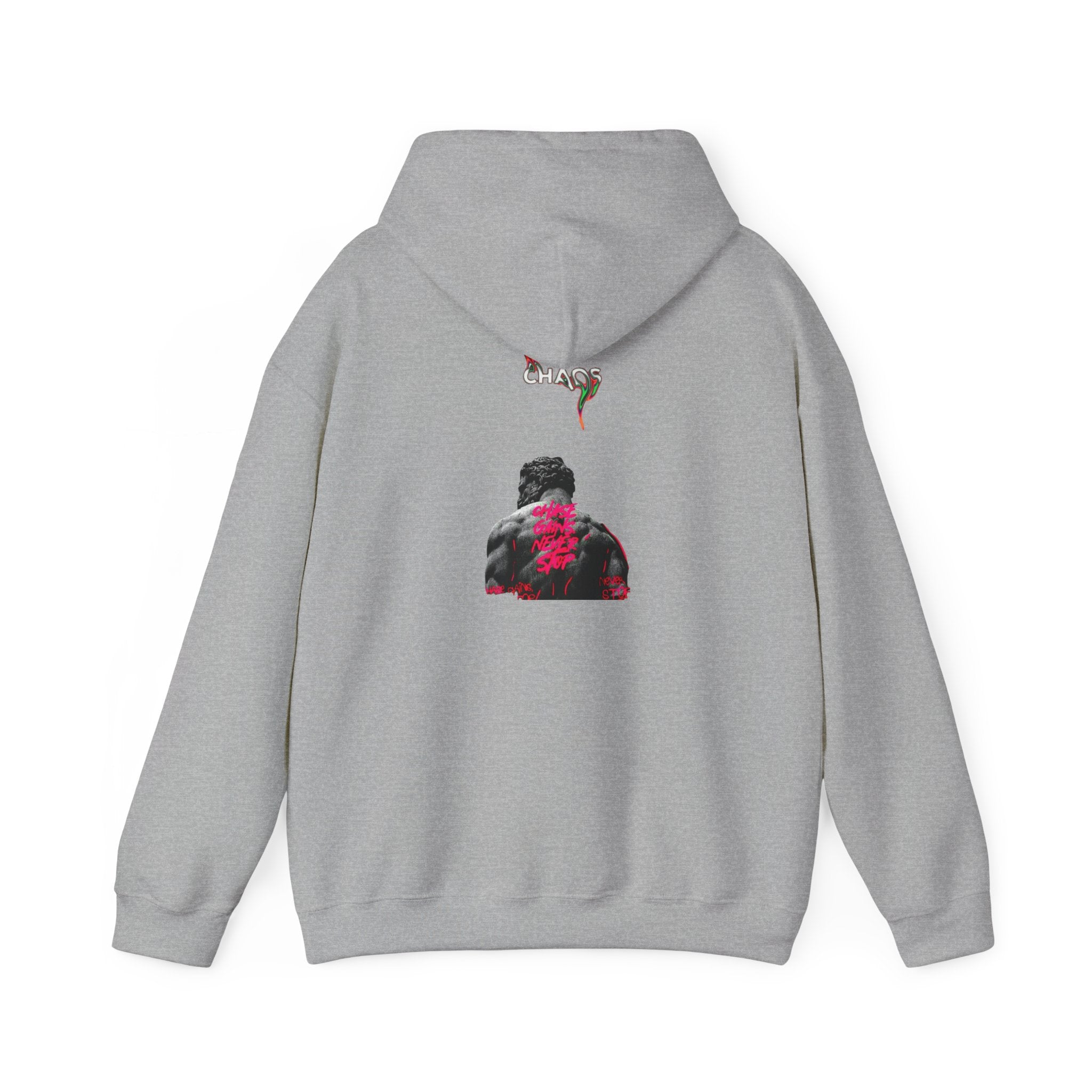 Smoky Rose Backprint Hoodie — Floral Skull Streetwear Pullover