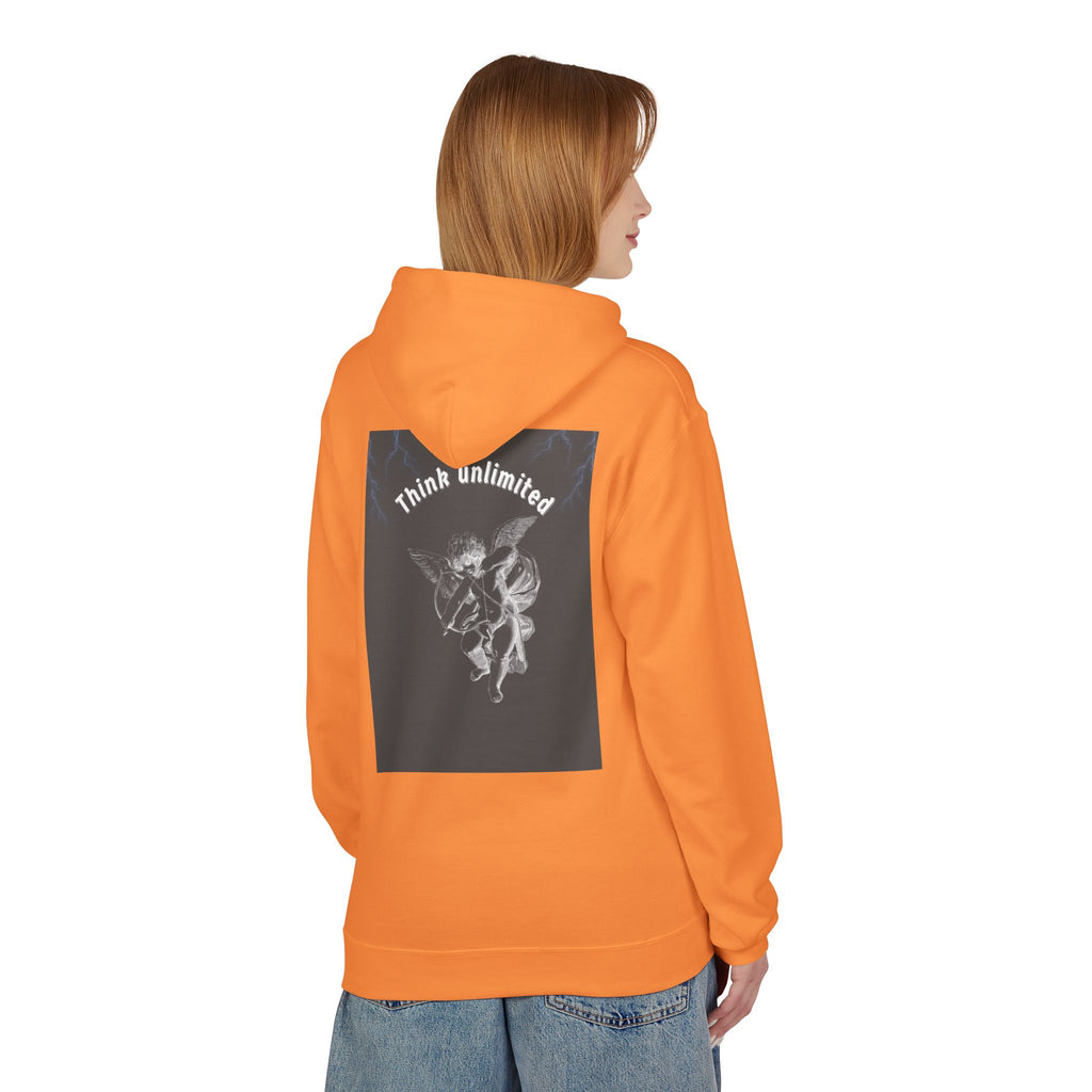 Think Unlimited Hoodie — Inspirational Angel Graphic Pullover