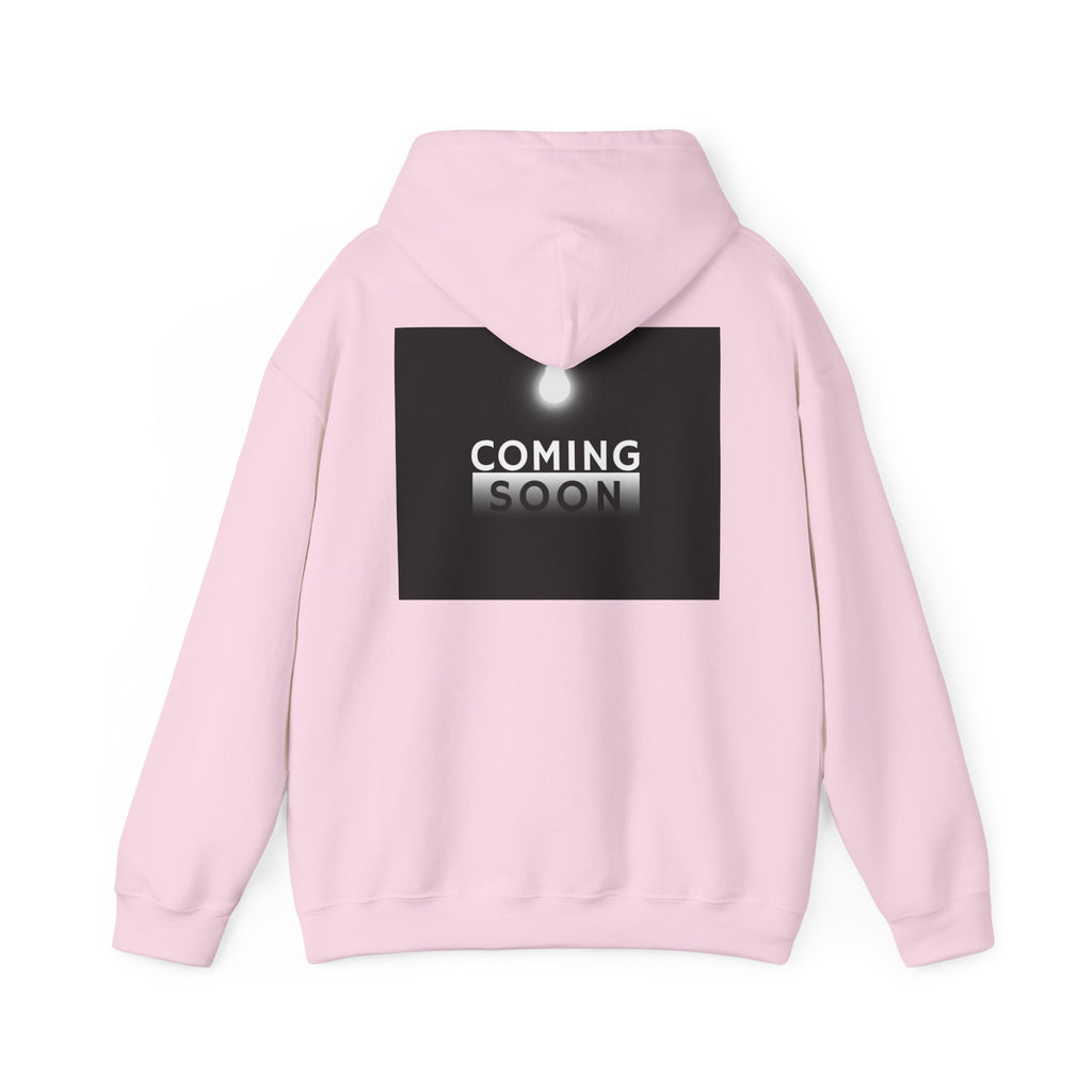 Coming Soon Hoodie - Minimal Neon Sign Pullover