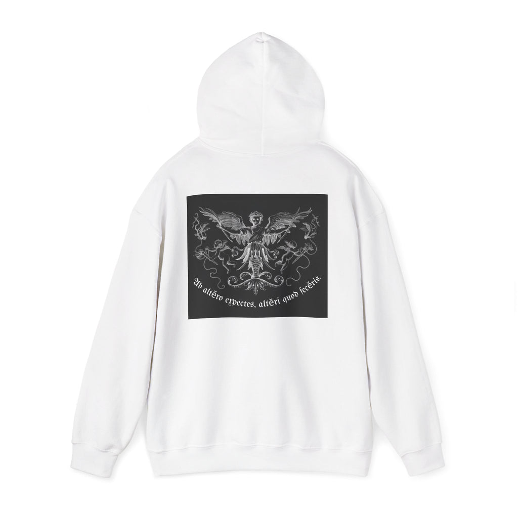 Phoenix Crest Hoodie — "We alone create, alone save, alone" Gothic Graphic Sweatshirt