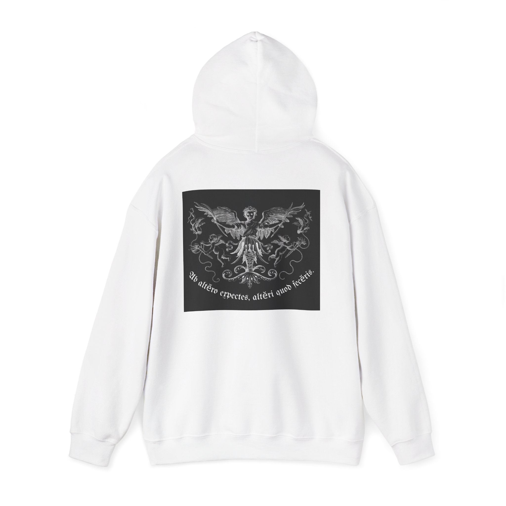 Phoenix Crest Hoodie — "We alone create, alone save, alone" Gothic Graphic Sweatshirt